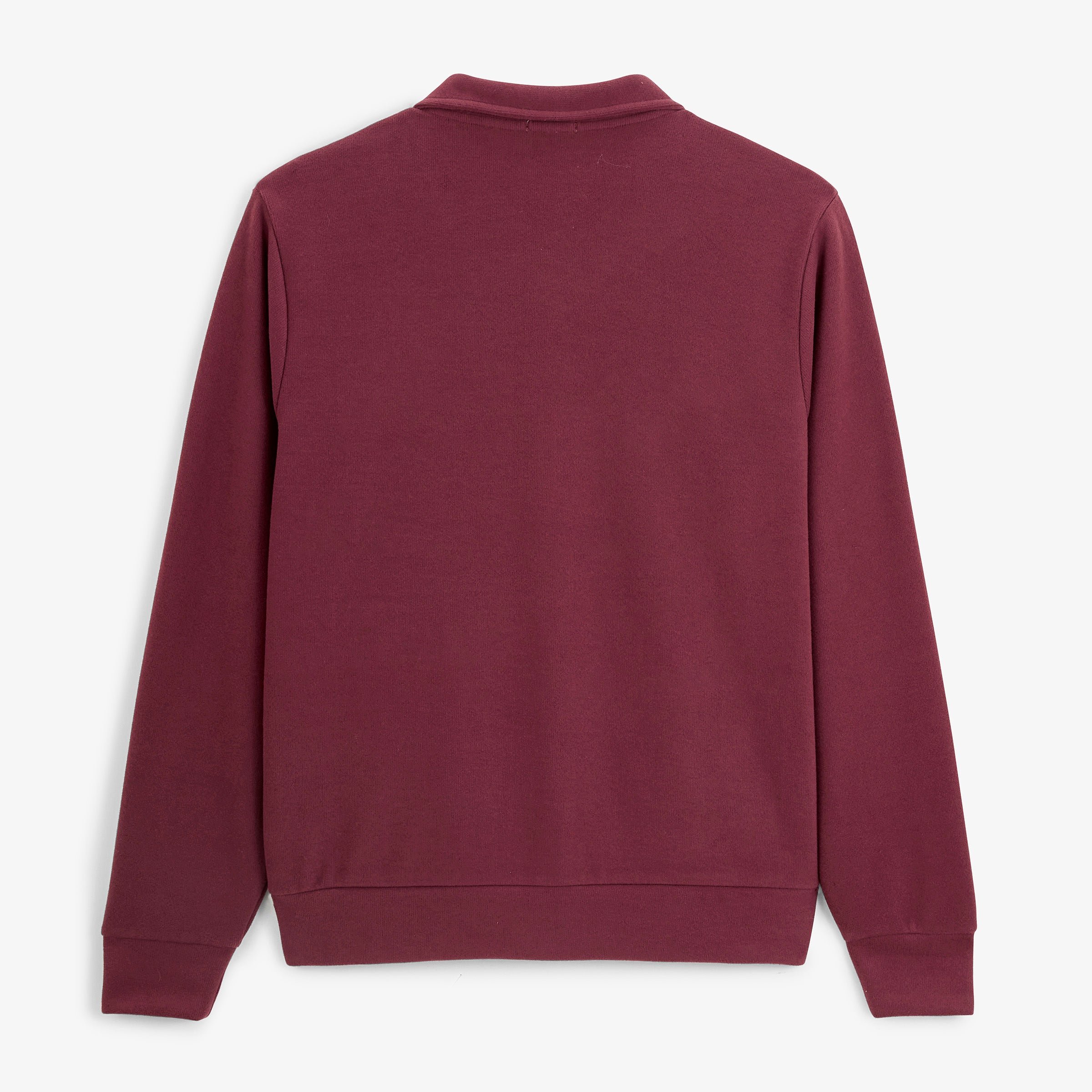 Zip-up sweatshirt with shirt collar SERGE BLANCO Red