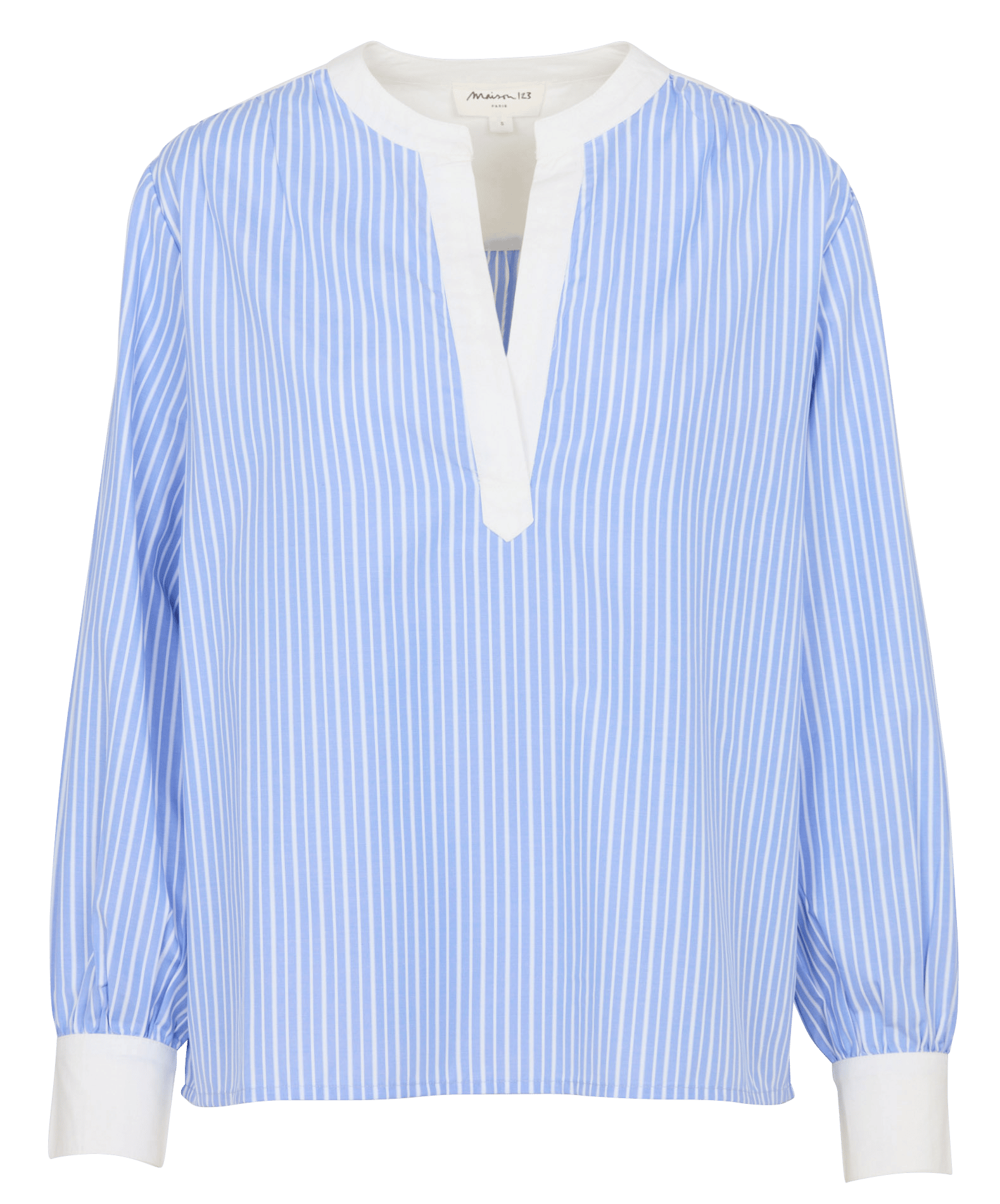 Blouse col tunisien MAISON 123 Prune