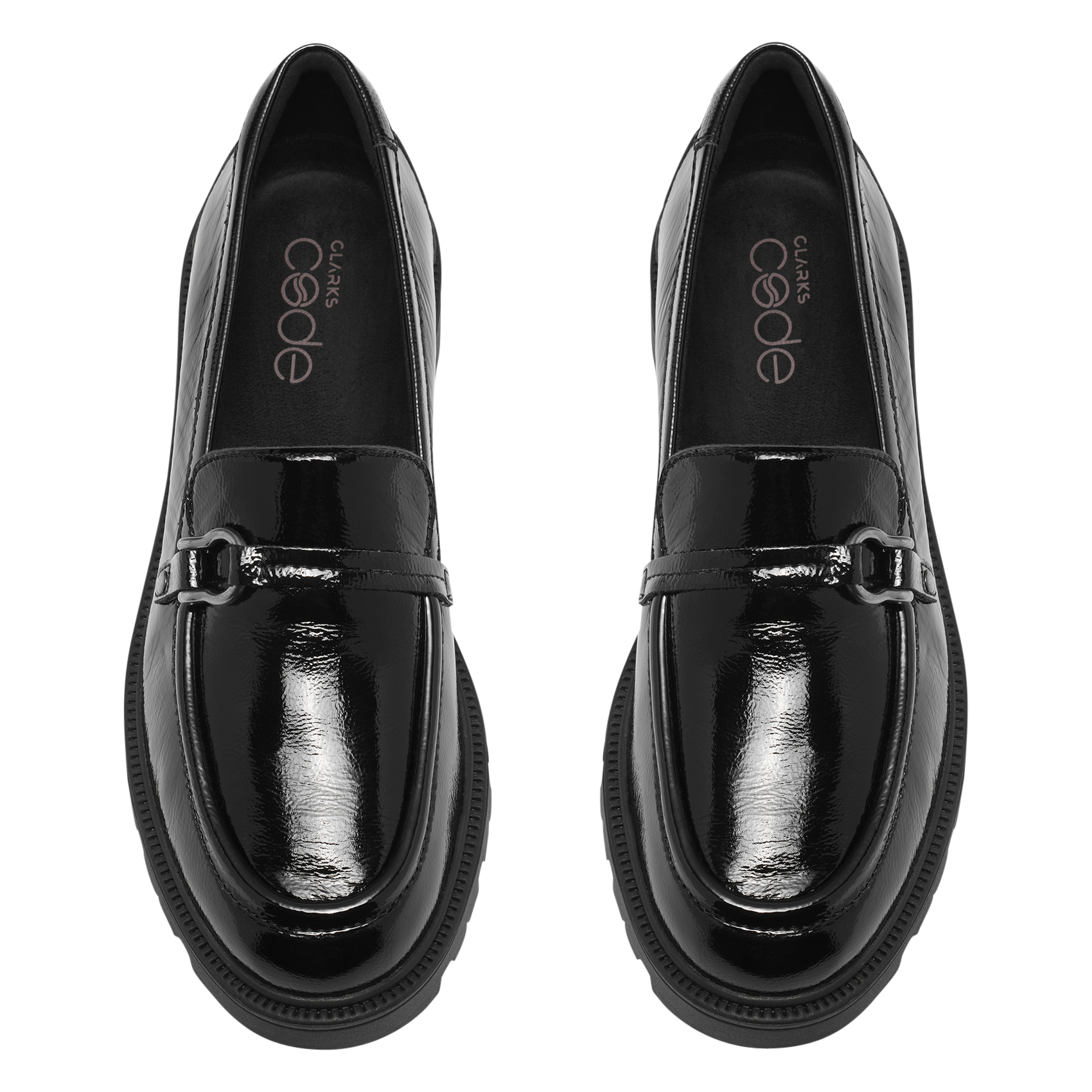 Lakleren mocassins CLARKS Zwart