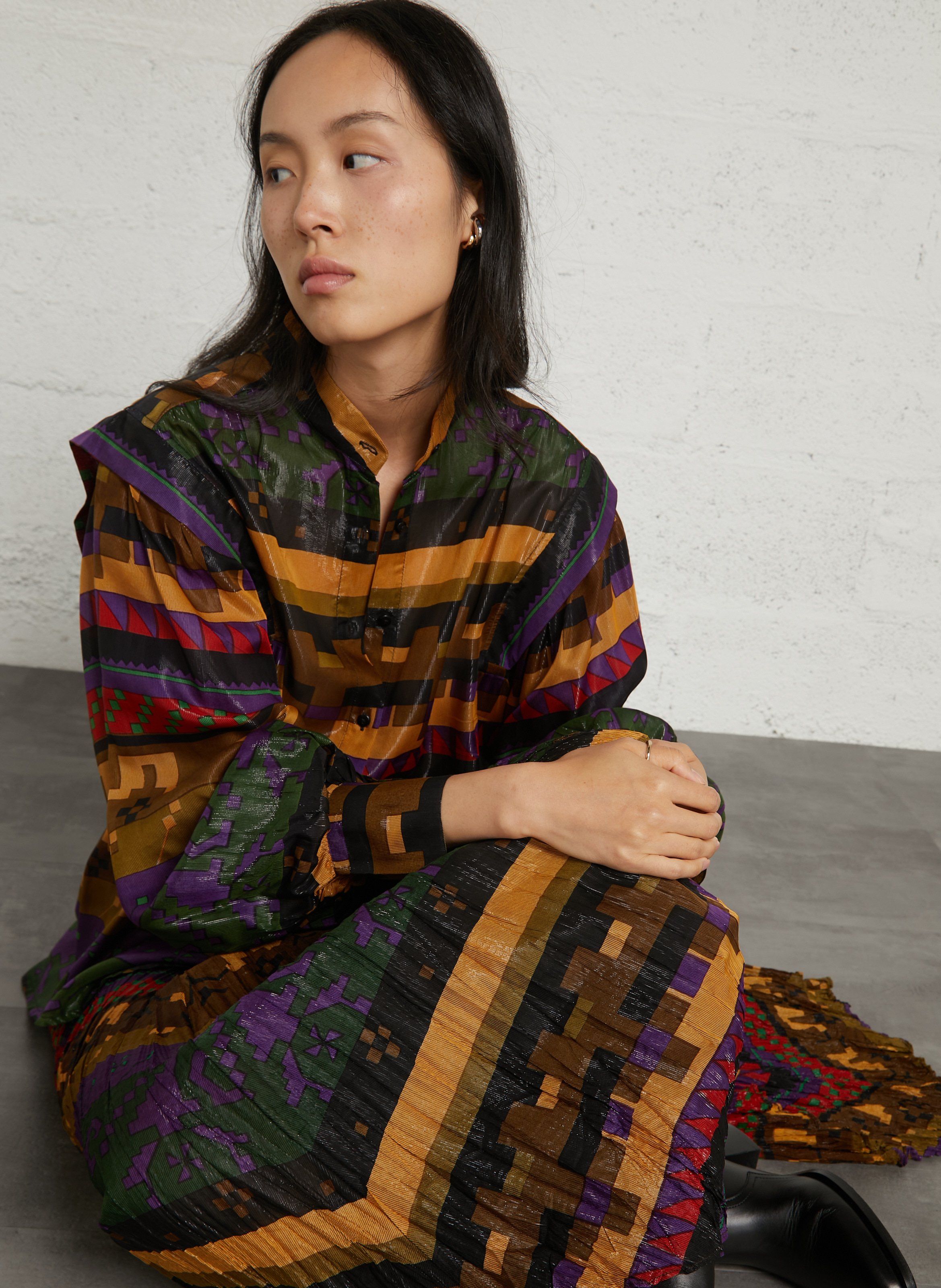 Weite Bluse mit Print MES DEMOISELLES Mehrfarbig