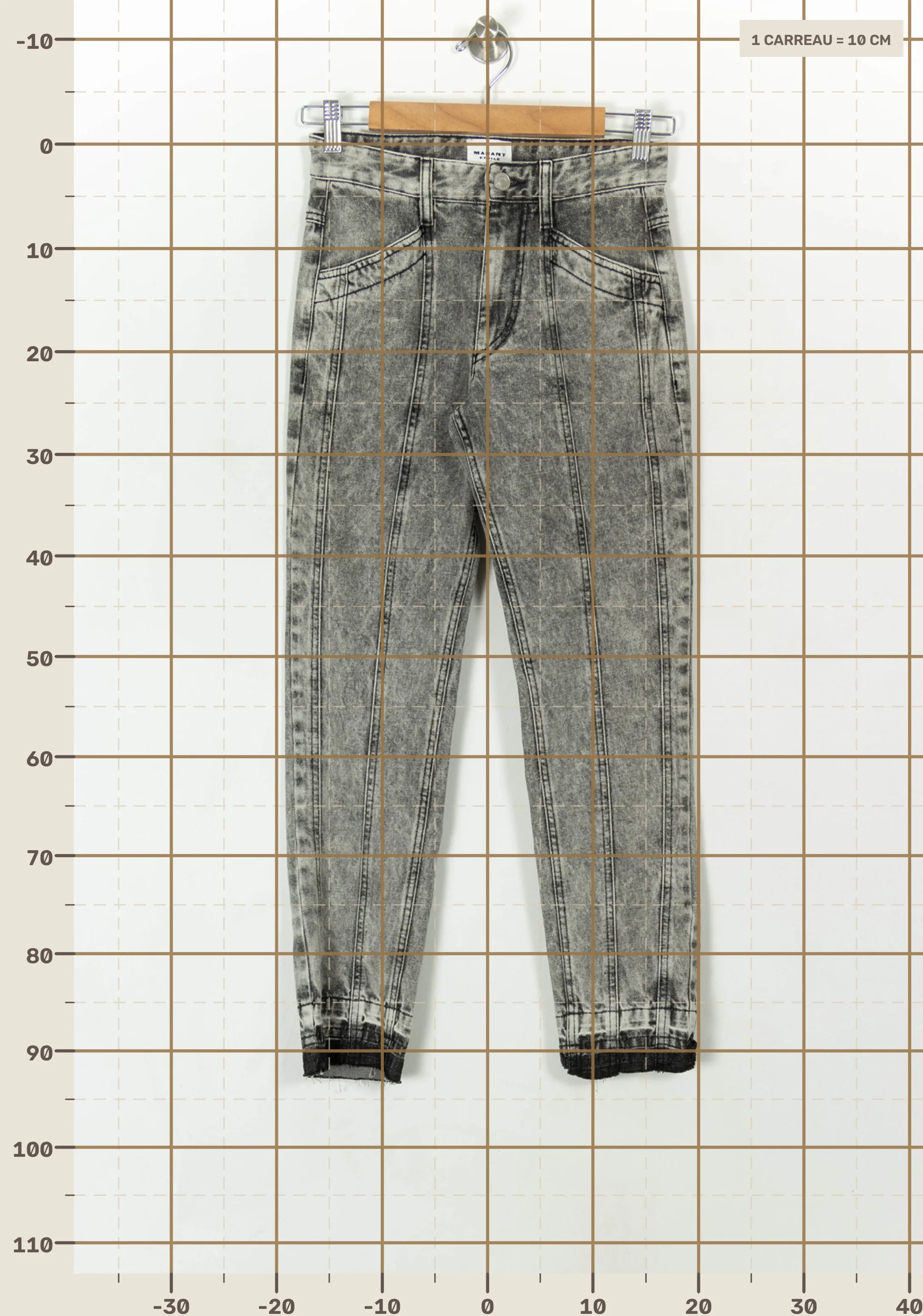 Jeans ISABEL MARANT ÉTOILE - SECONDE MAIN Grey