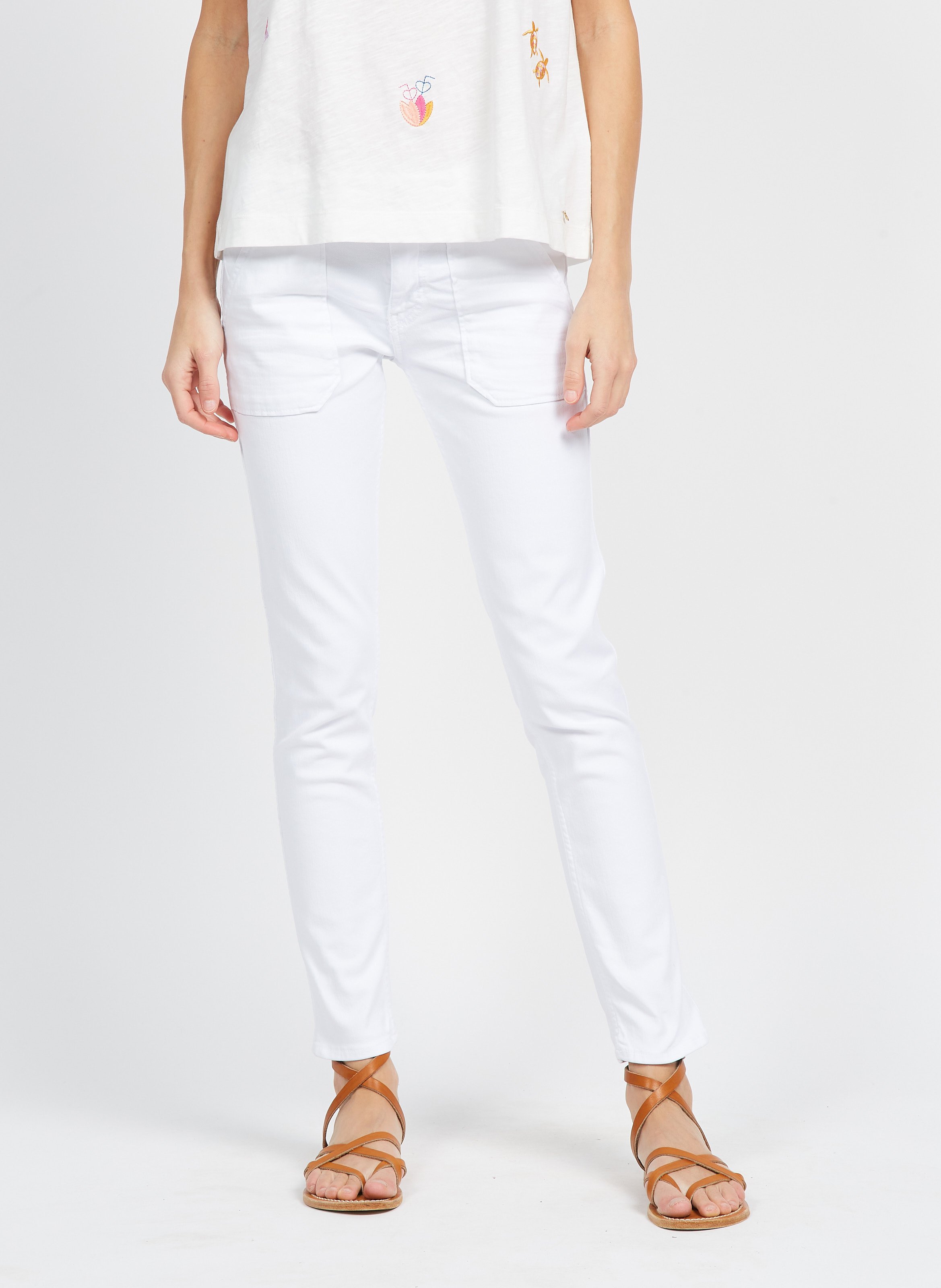 Jean slim en coton mélangé ACQUAVERDE