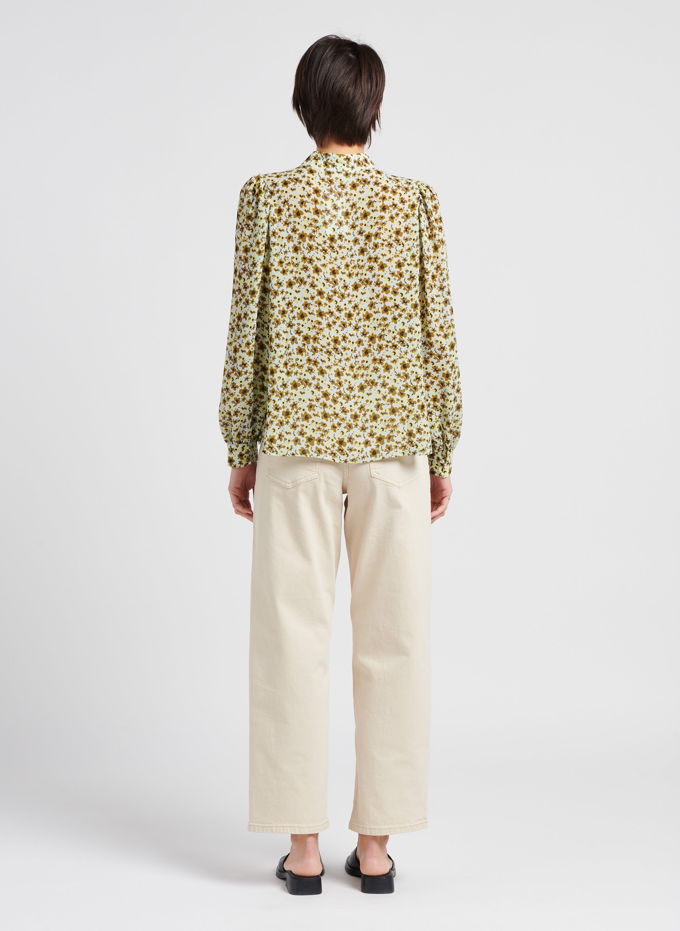 Blouse col montant à imprimé  MOSS COPENHAGEN Multicolore