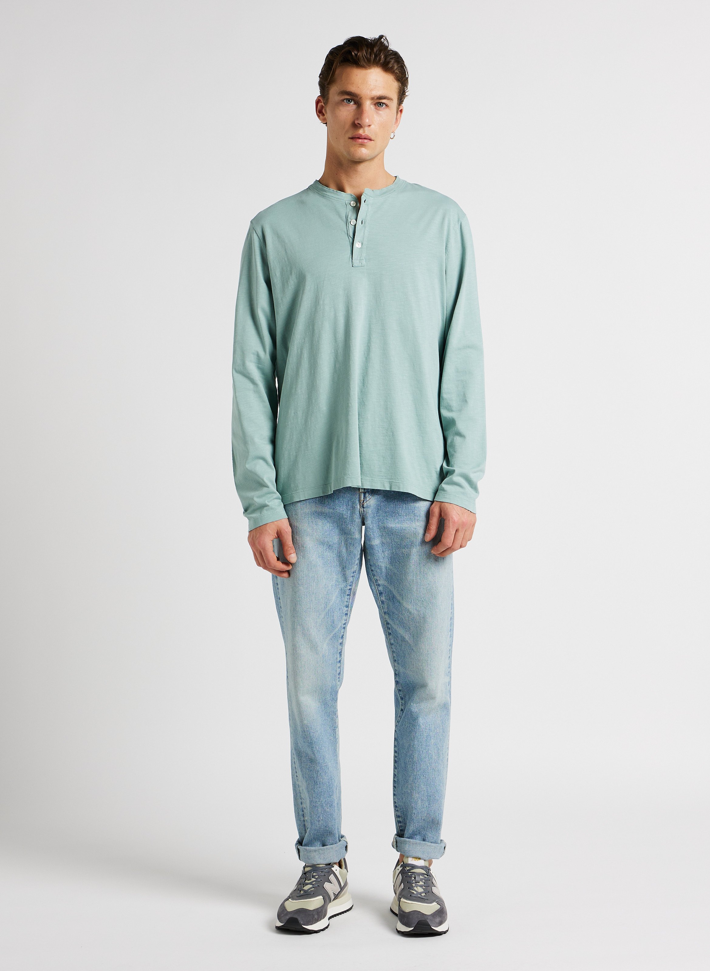 Tapered cotton jeans EDWIN Blue