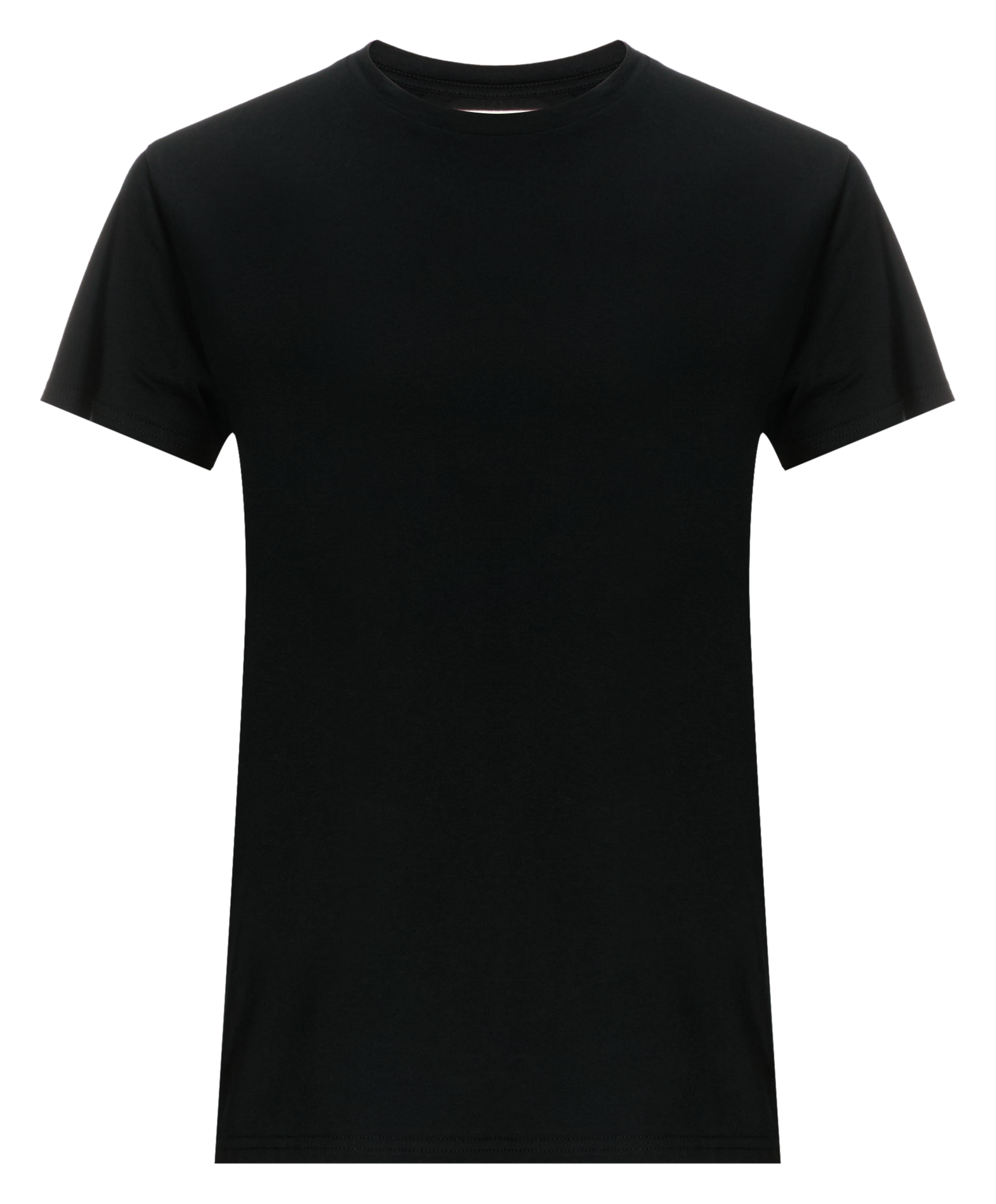 Round-neck cotton T-shirt SAISON 1865 Black