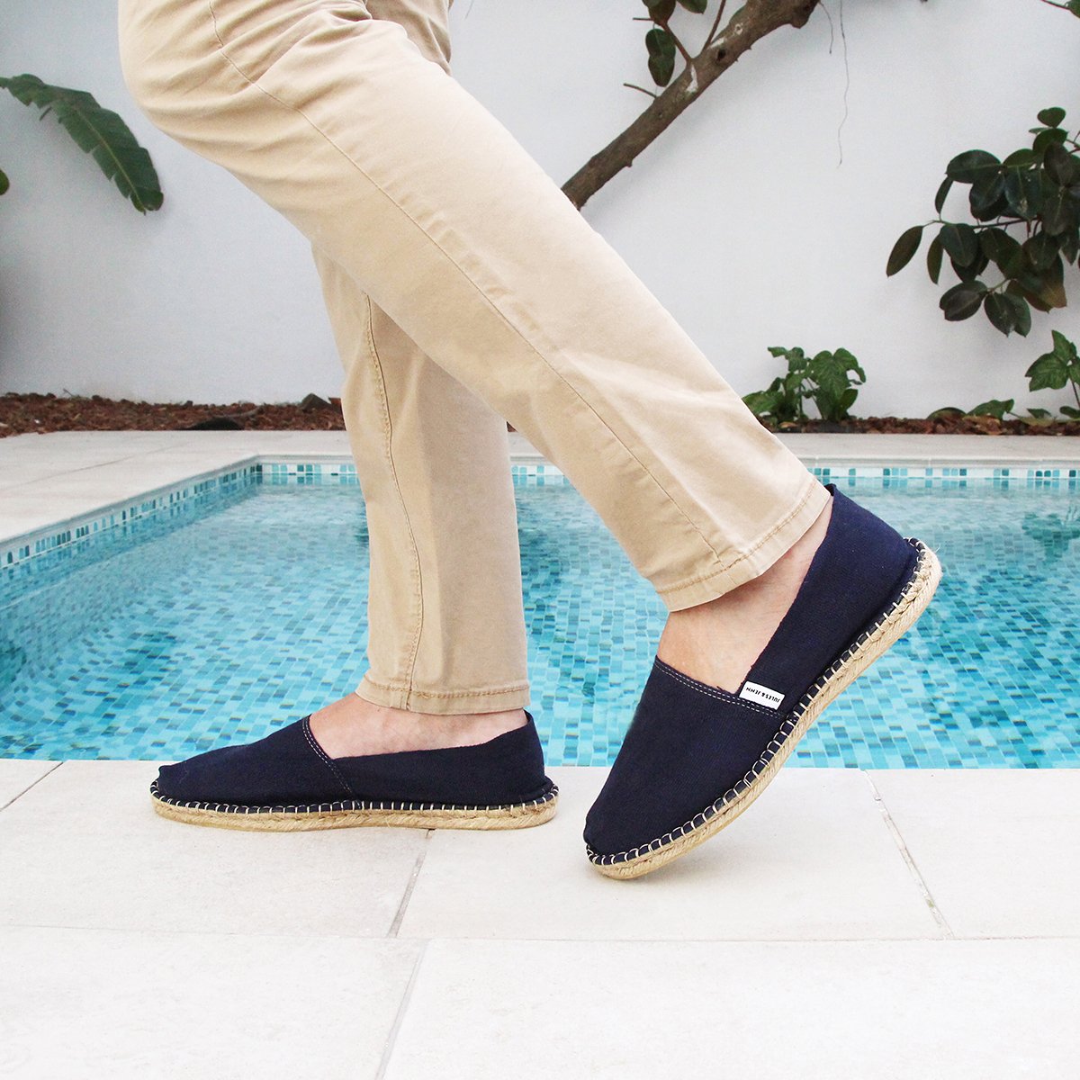 Cotton canvas espadrilles JULES & JENN Blue