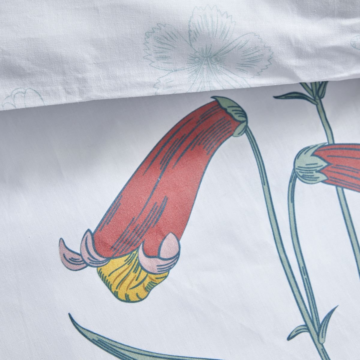 Printed cotton bed set TODAY LINGE DE MAISON White