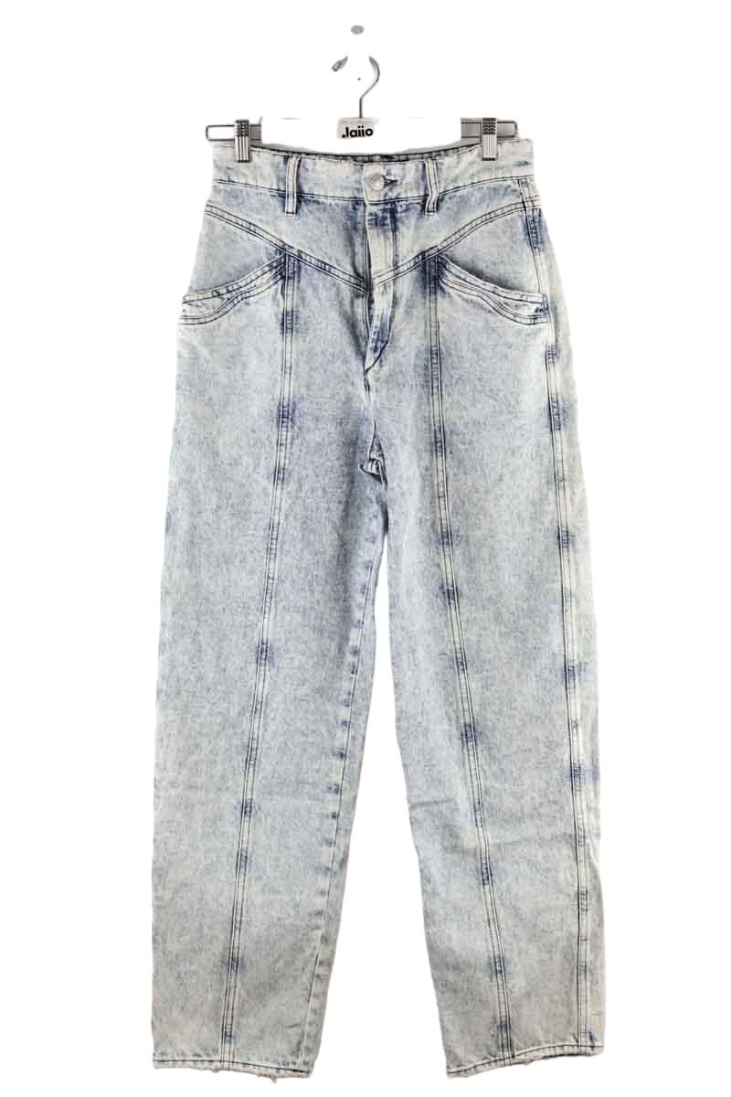 Cotton straight jeans ISABEL MARANT - Seconde Main Blue