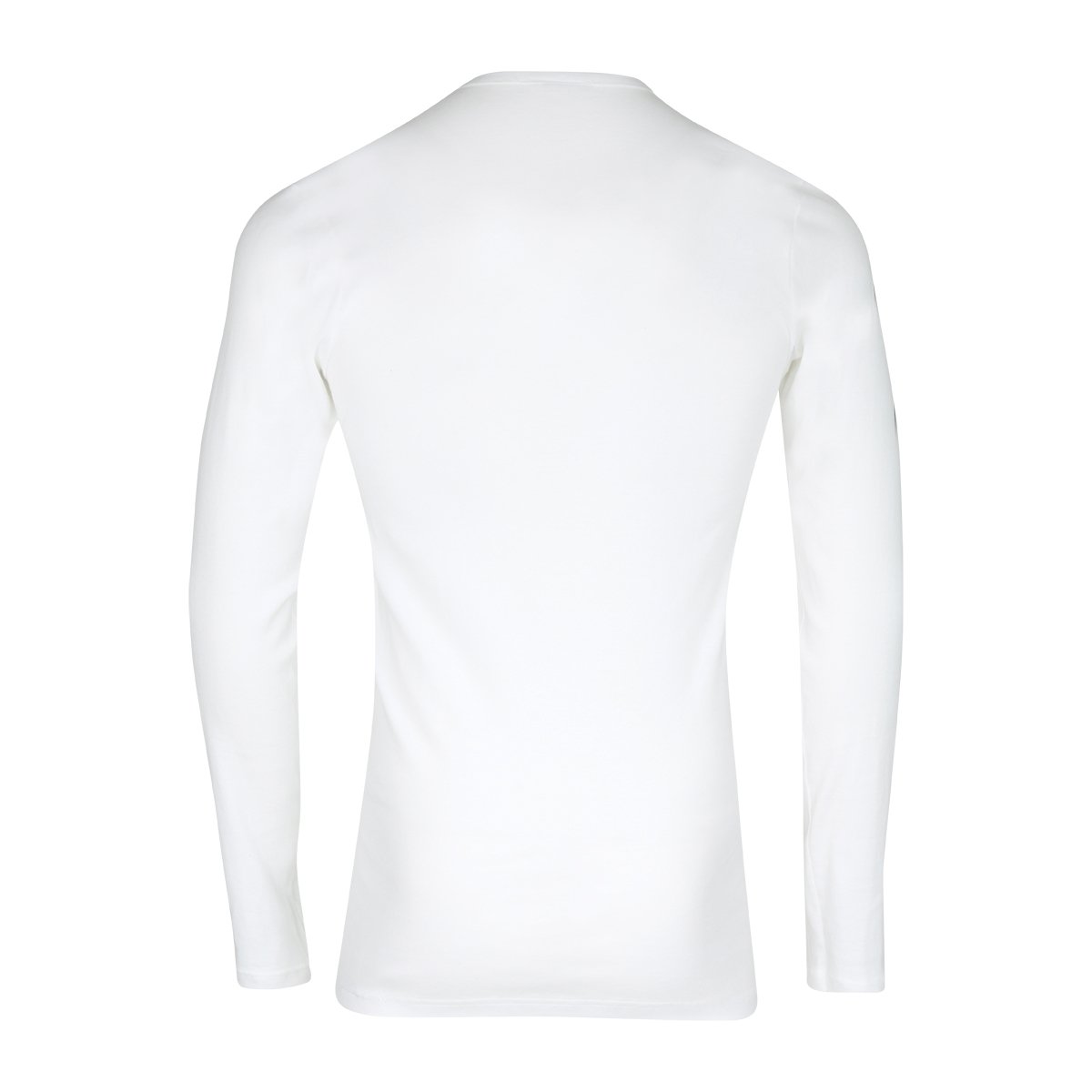 Round neck long-sleeve men's T-shirt in premium pure cotton by Eminence. EMINENCE White