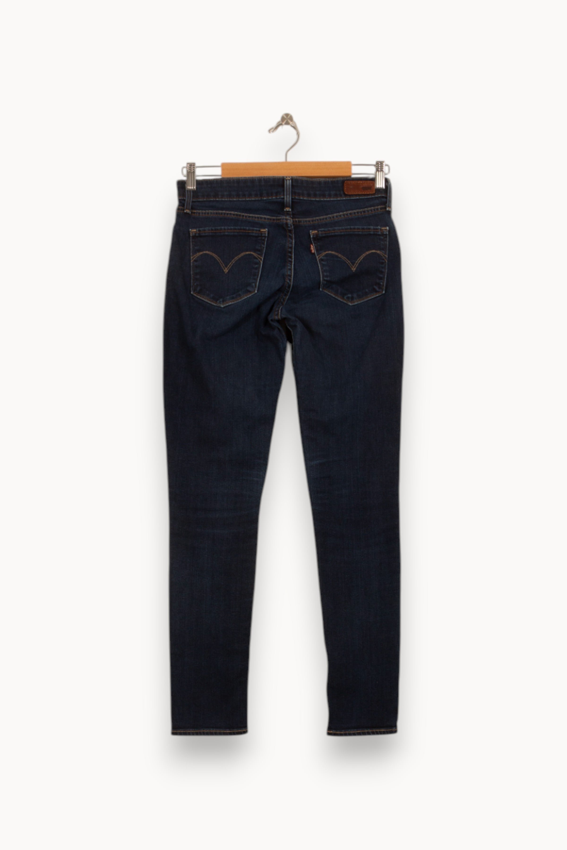 Cropped slim jeans with studs LEVI'S - Seconde main Blue