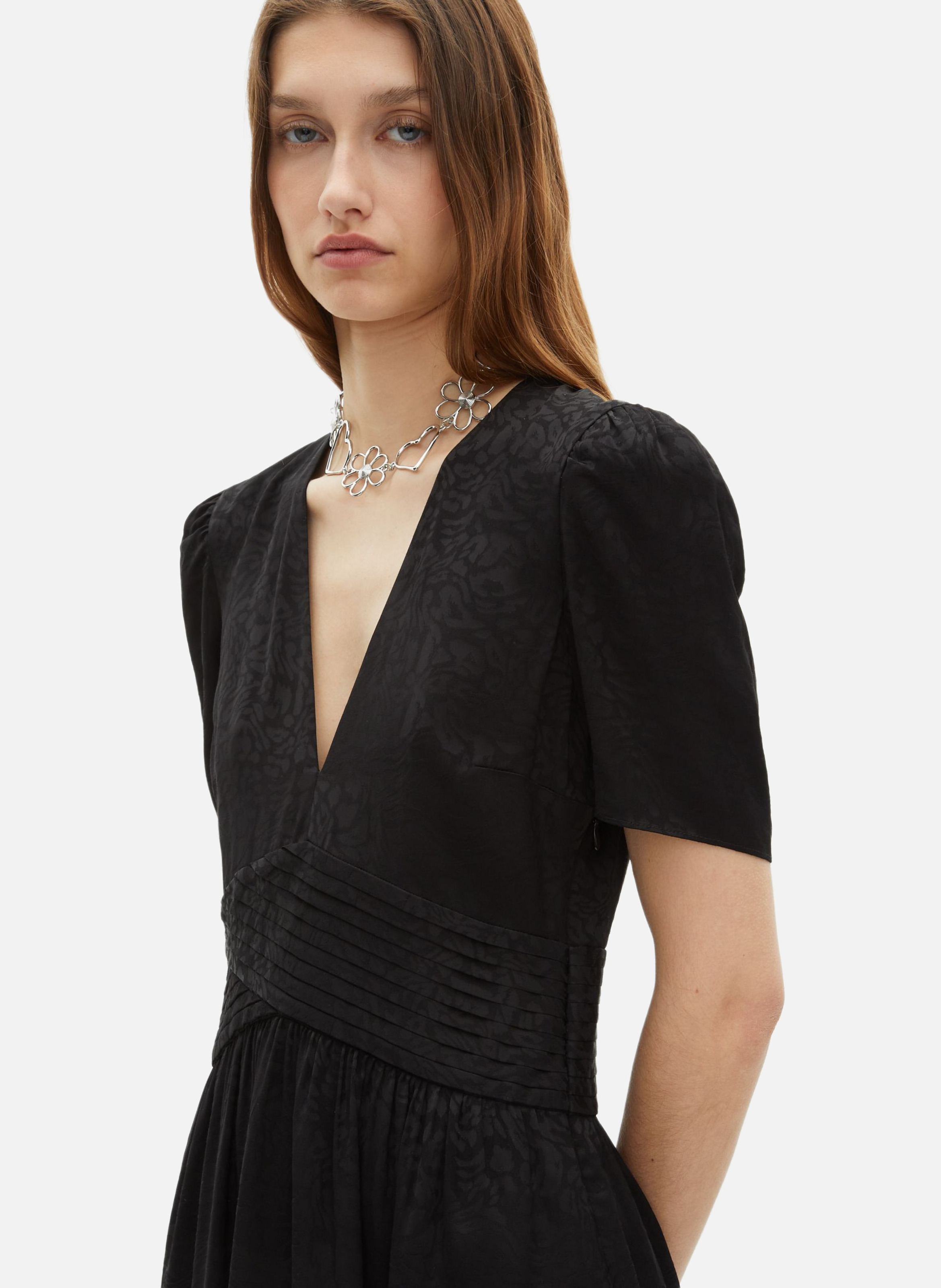 Long jacquard dress THE KOOPLES Black
