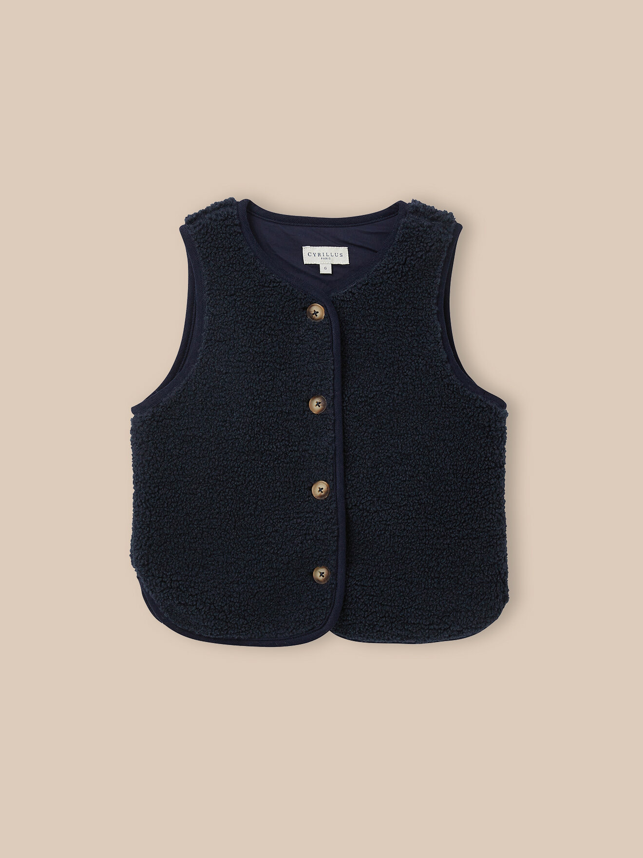 Sleeveless sherpa jacket CYRILLUS