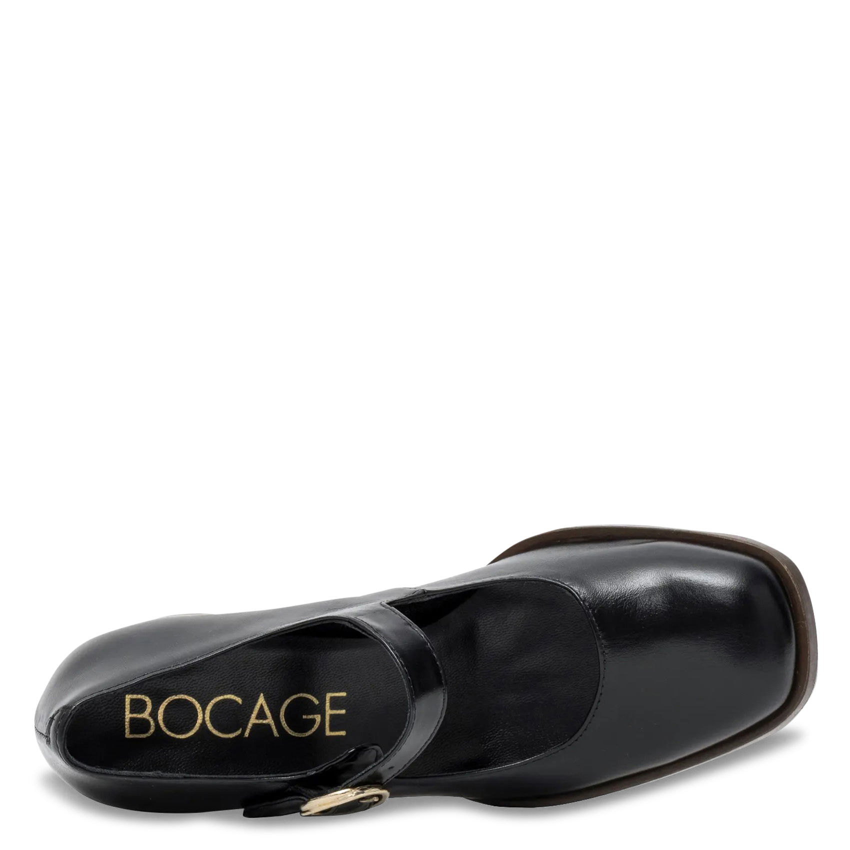 Round-toe leather pumps BOCAGE Black