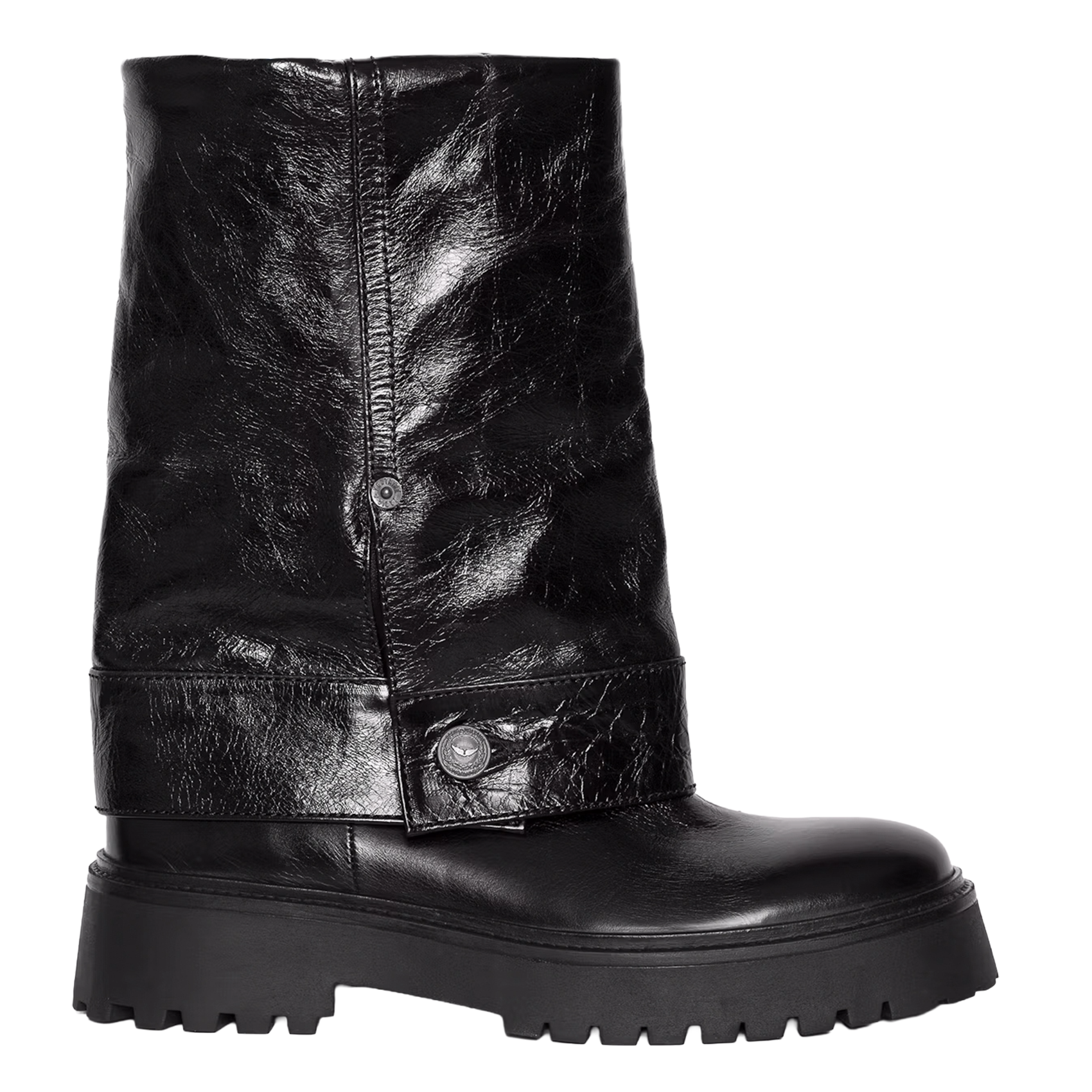 Vintage effect leather pants effect boots ZADIG&VOLTAIRE