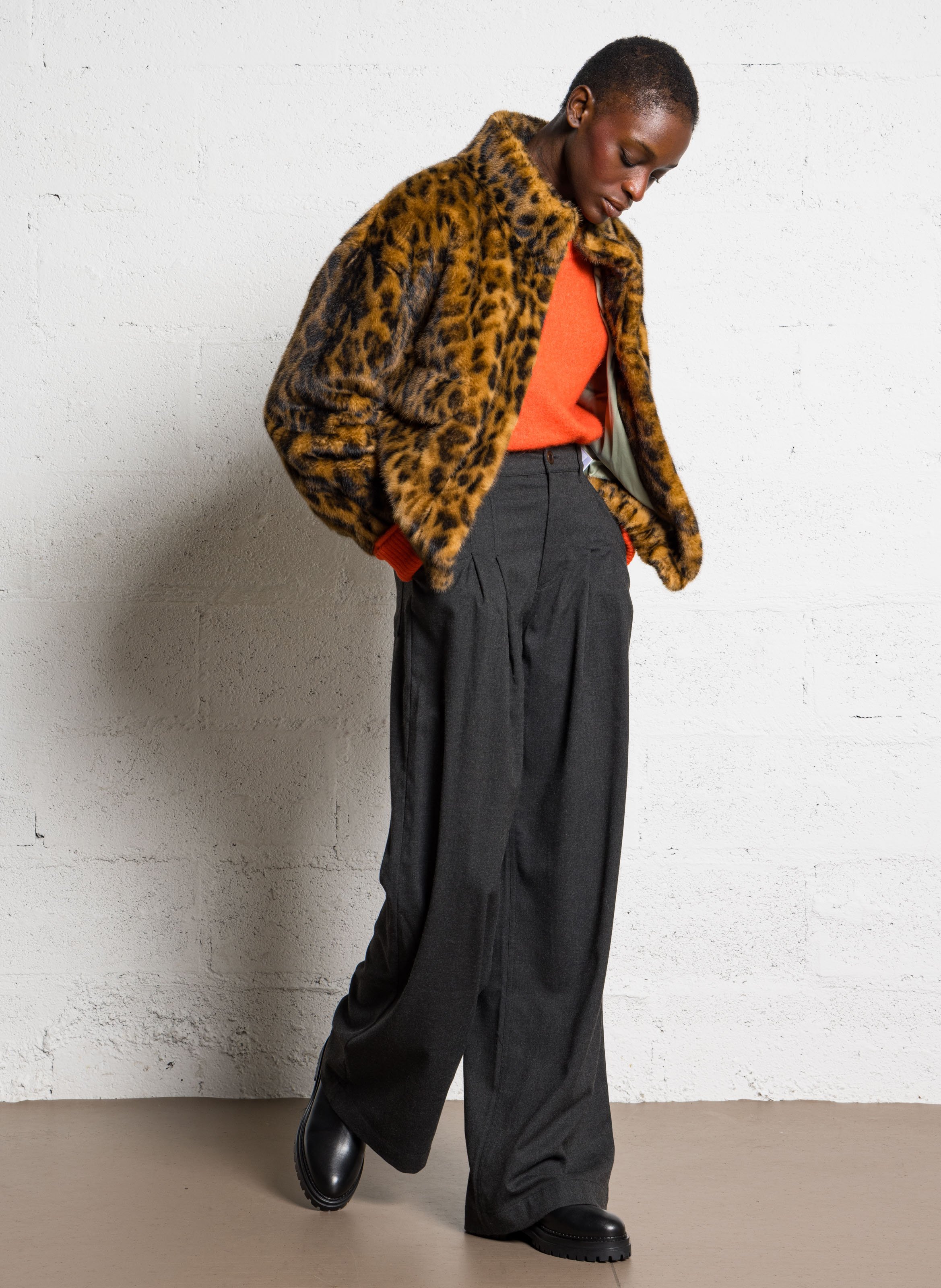 Bianca leather ankle boots BOCAGE Black