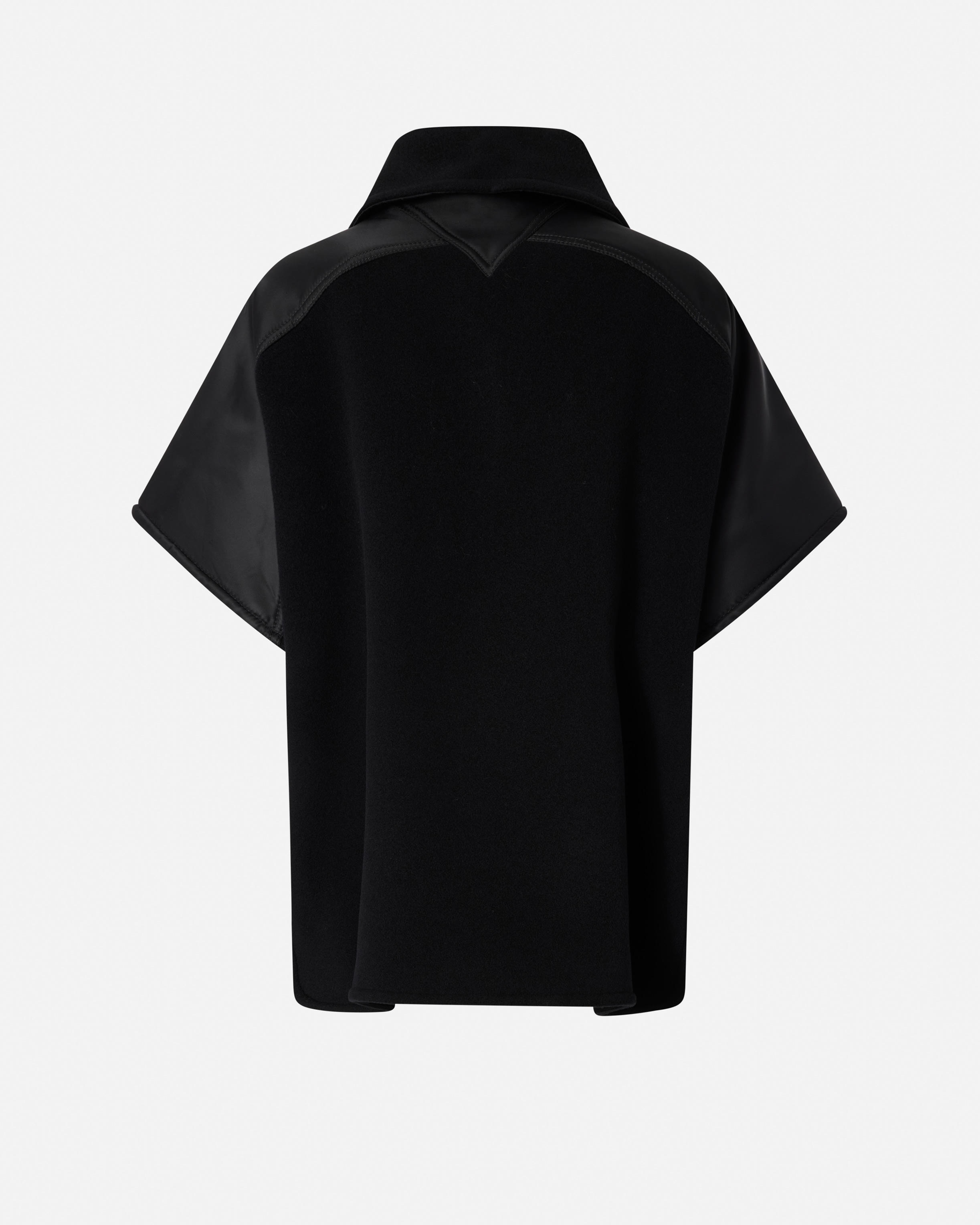 High-neck wool cape PINKO Black