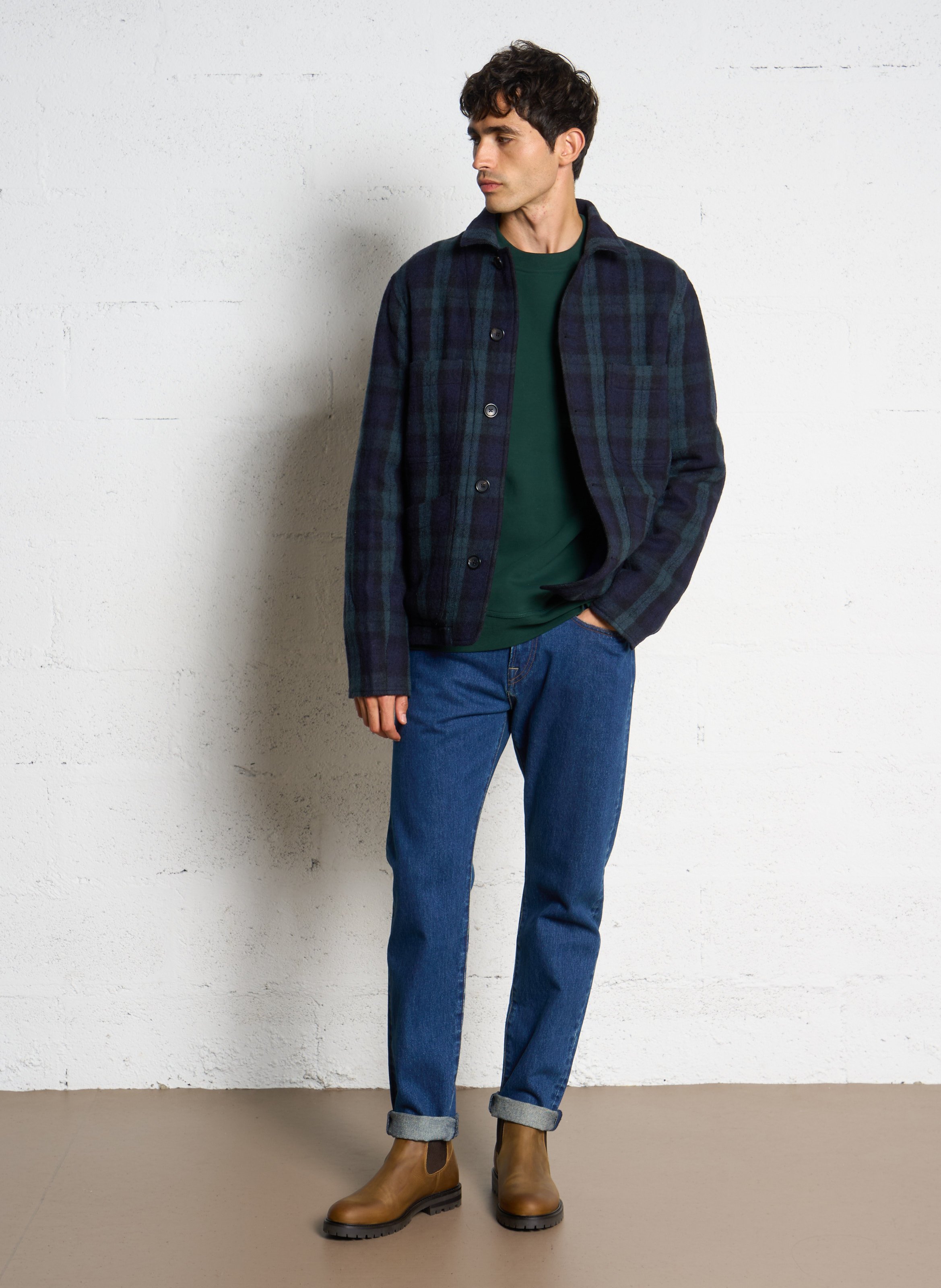 Cotton straight jeans PAUL SMITH Blue