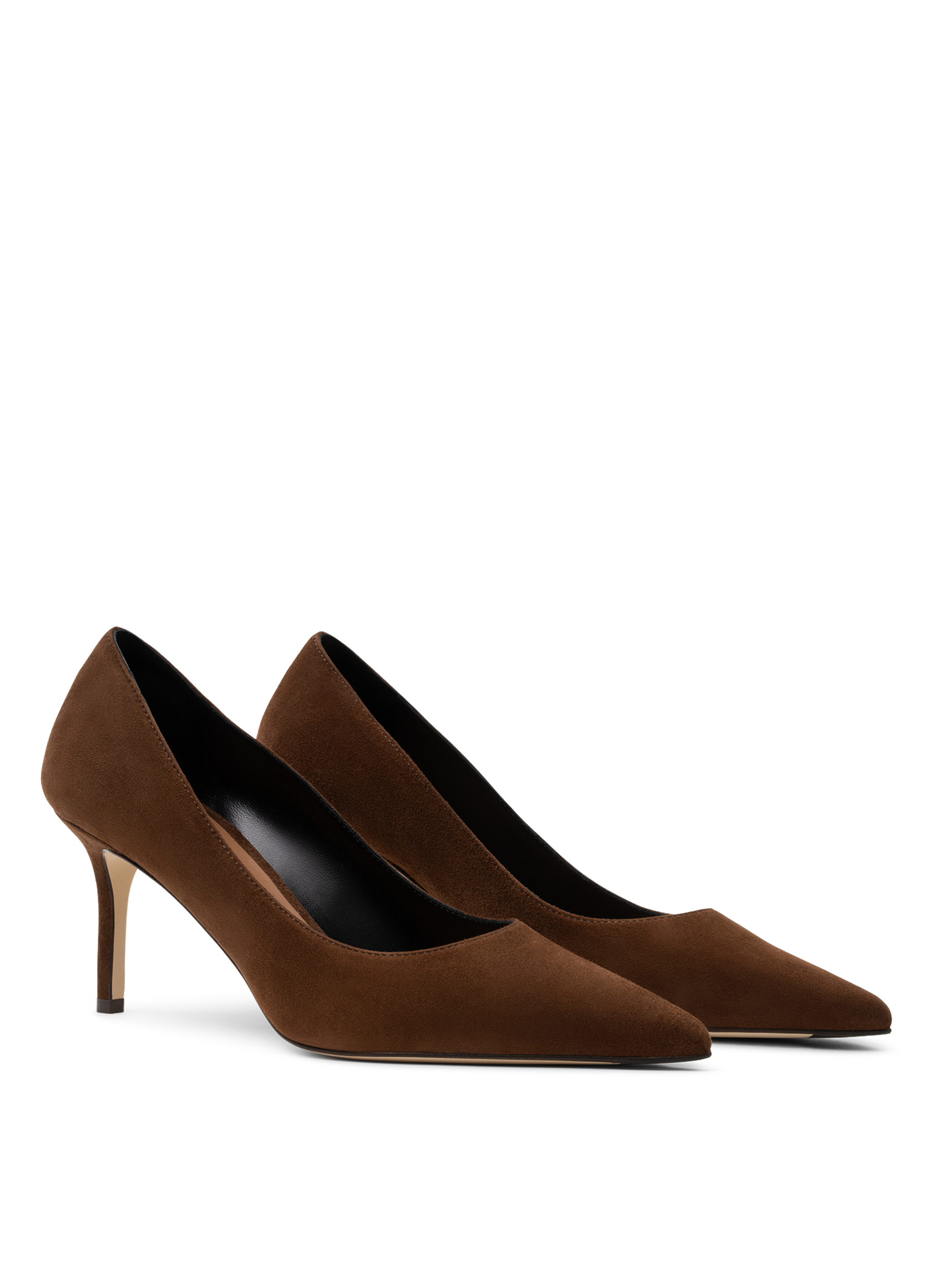 Goat leather cognac pumps PARALLELE PARIS Brown