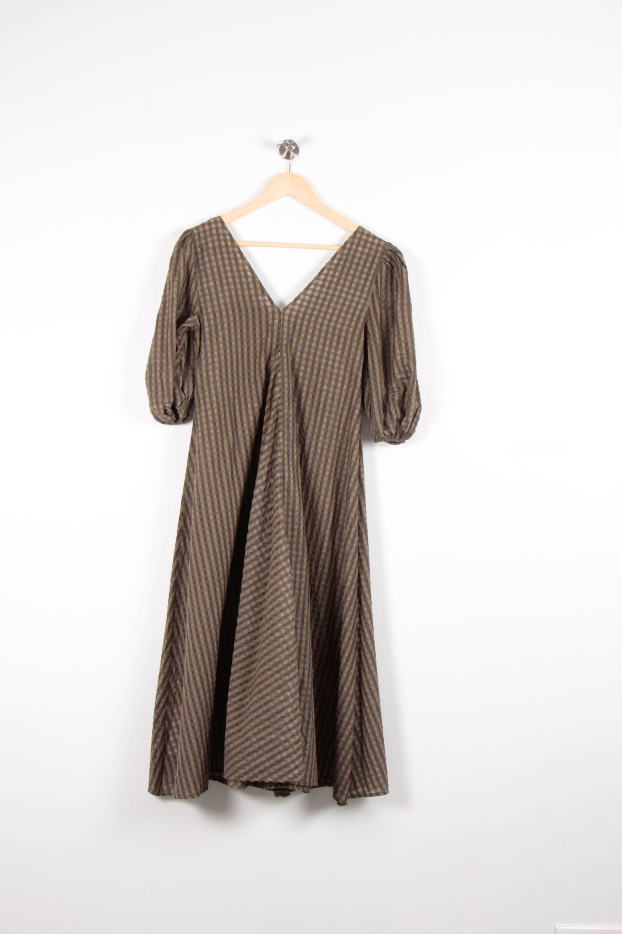 Long dress GANNI - Seconde Main Green