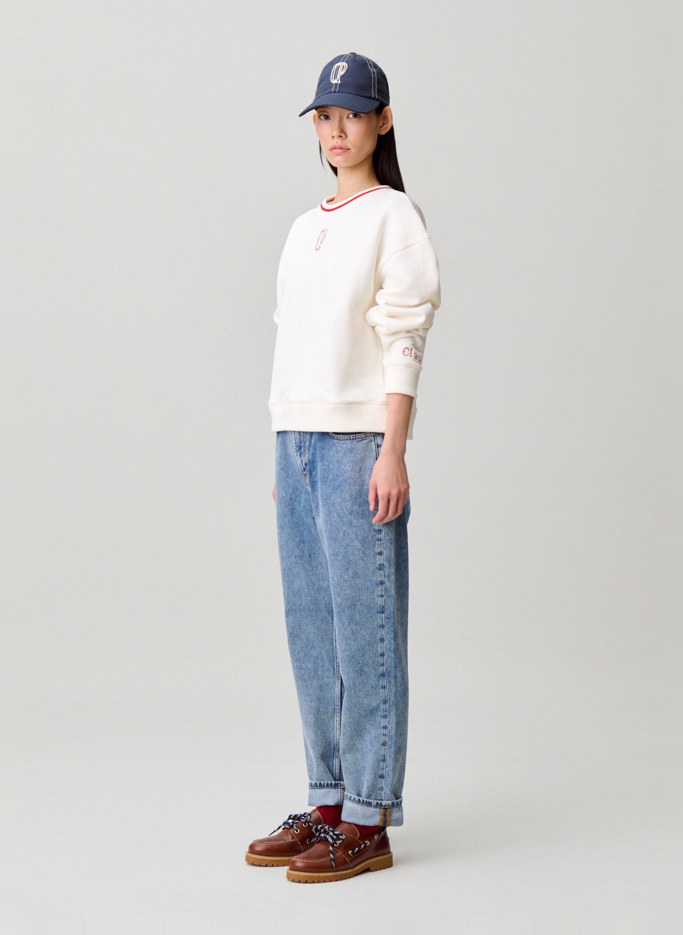 Cotton straight jeans CLAUDIE PIERLOT Blue