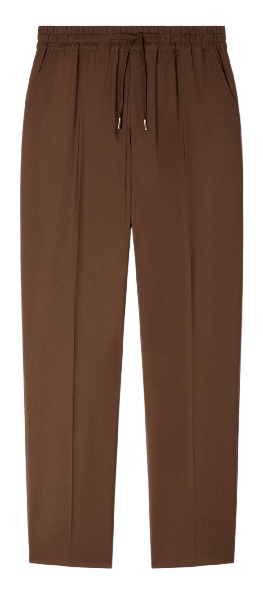 Straight-leg elasticated pants SANDRO Brown