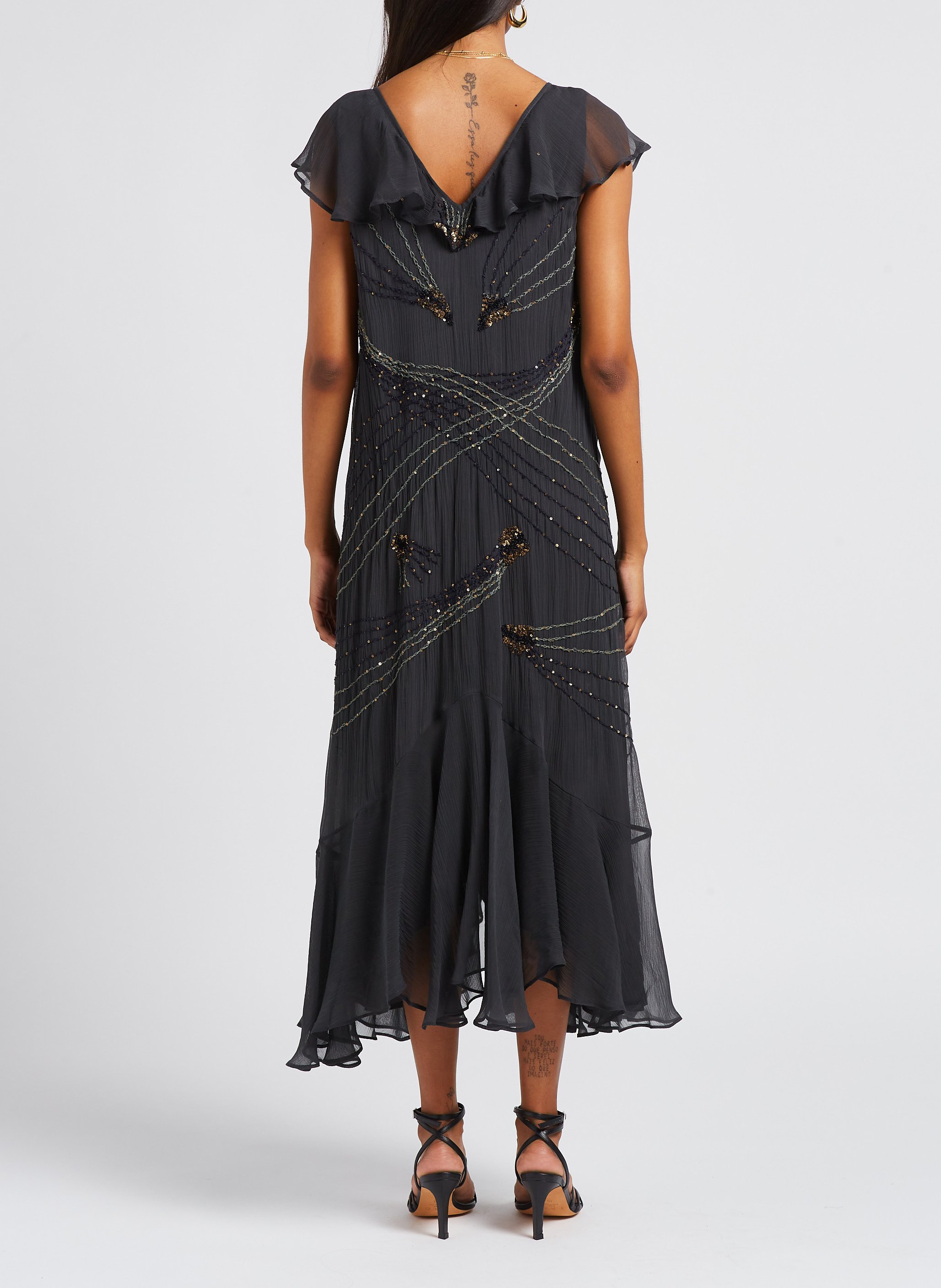 Weite Seidenhose MES DEMOISELLES Schwarz