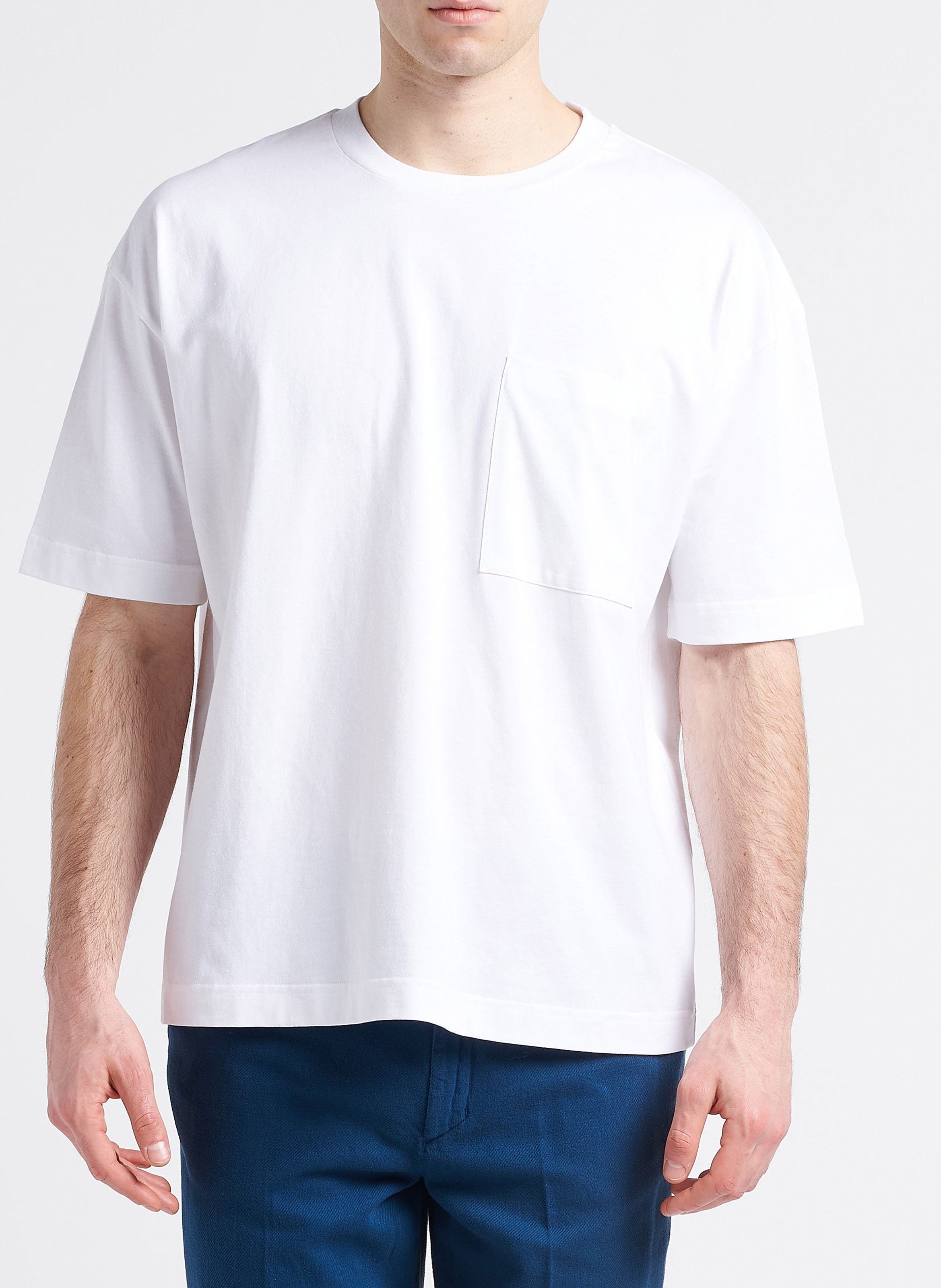 Round-neck organic cotton T-shirt SAISON 1865 White