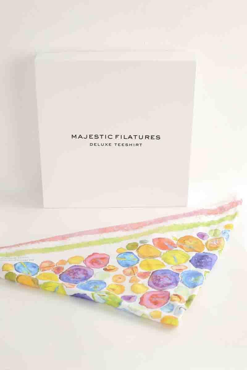 T-shirt with matching scarf MAJESTIC FILATURES - SECONDE MAIN White