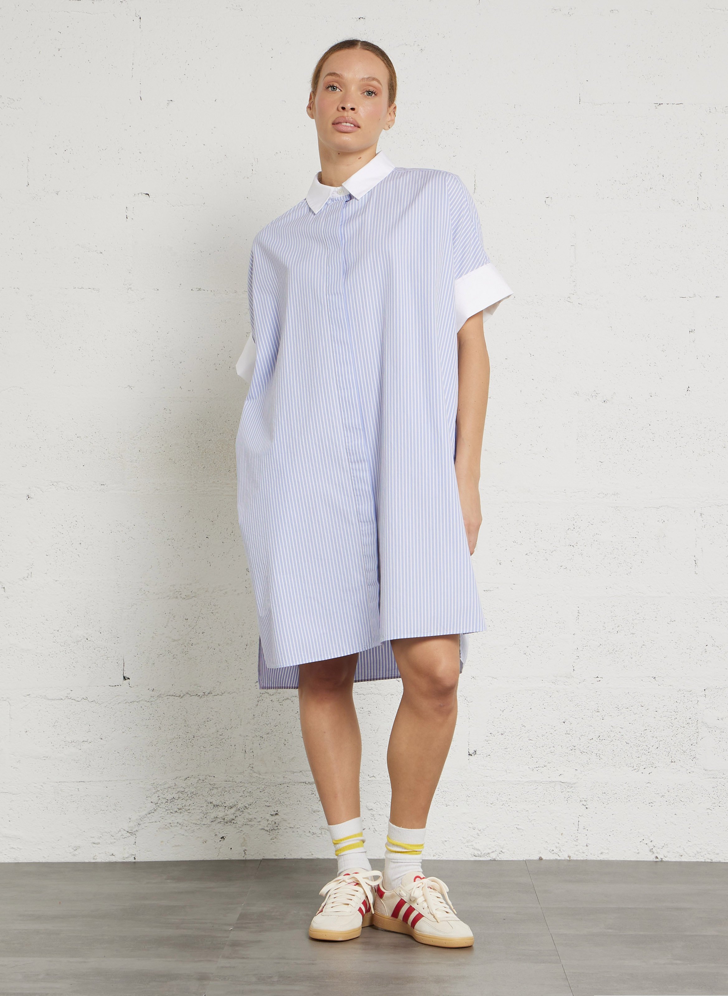 Katoenen overhemdjurk BELLEROSE Violet