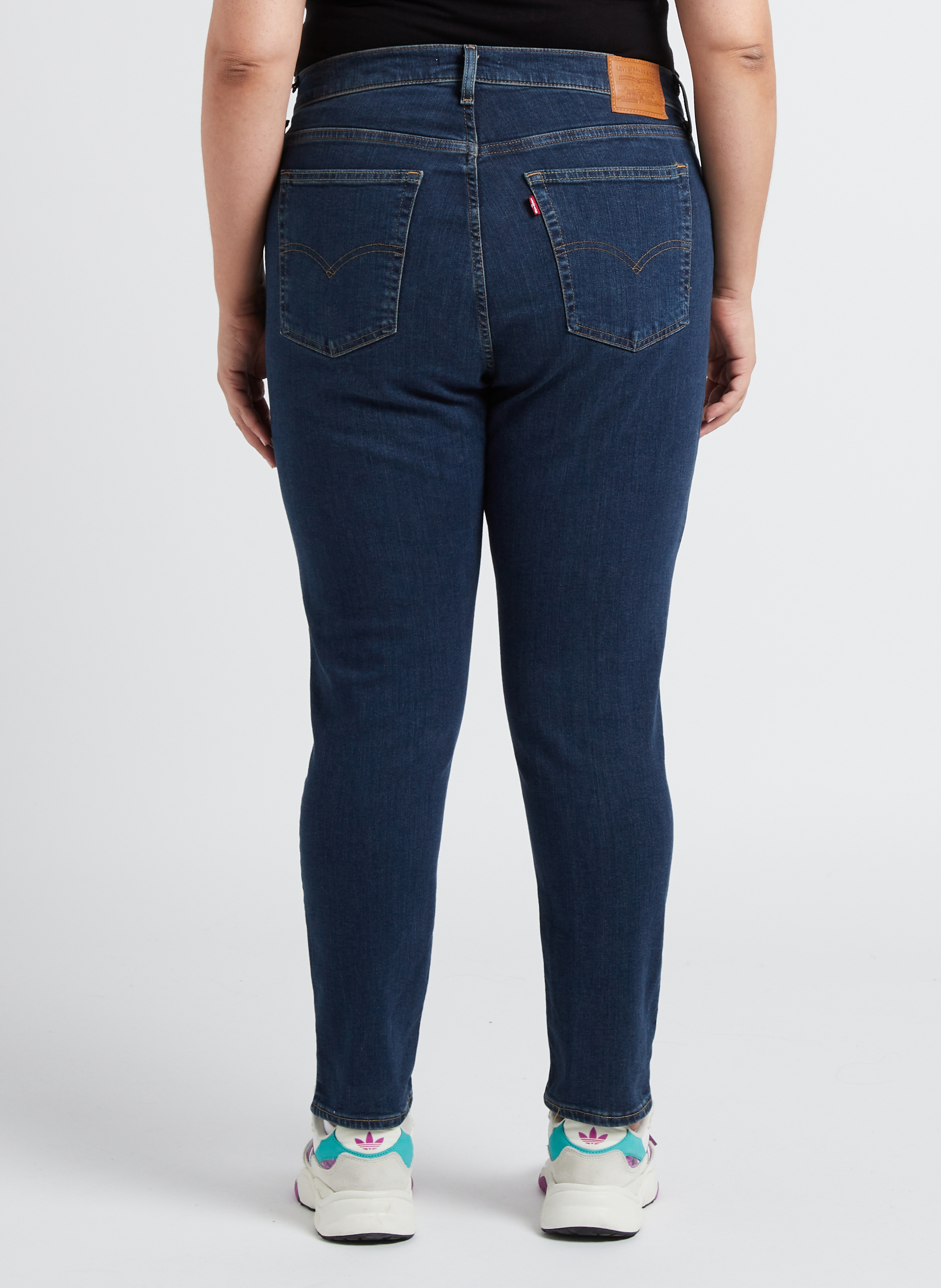 Jean skinny taille haute LEVI'S Jean Délavé