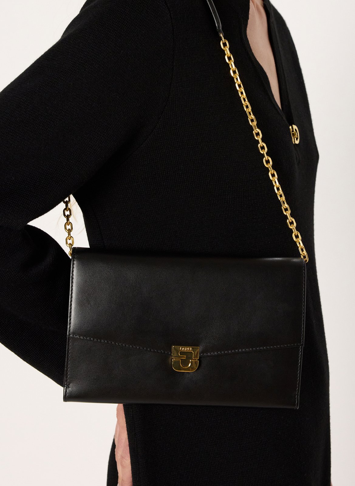 Dori leather shoulder bag GERARD DAREL Black