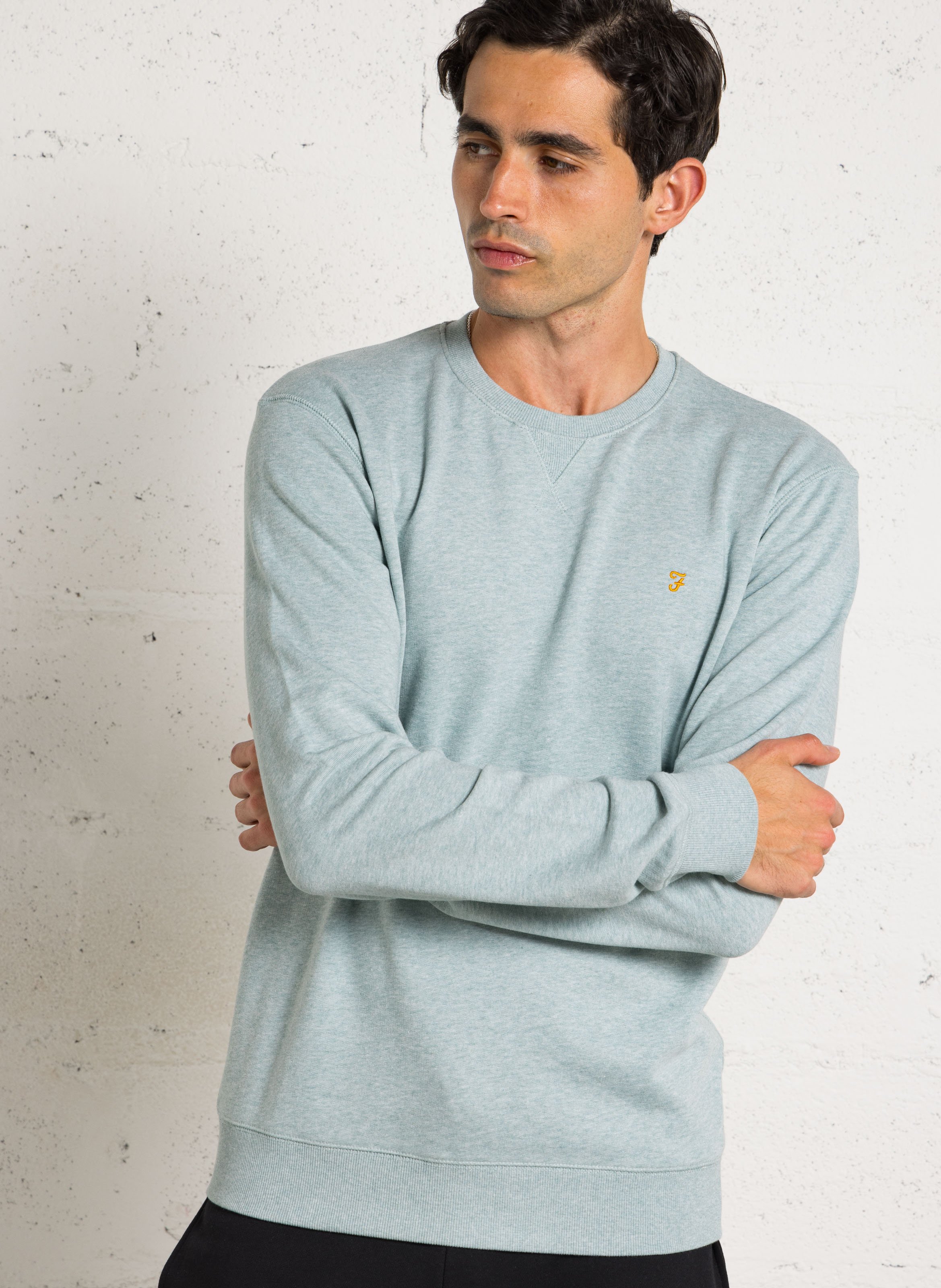 Gerade geschnittenes Rundhals-Sweatshirt aus Bio-Baumwolle FARAH