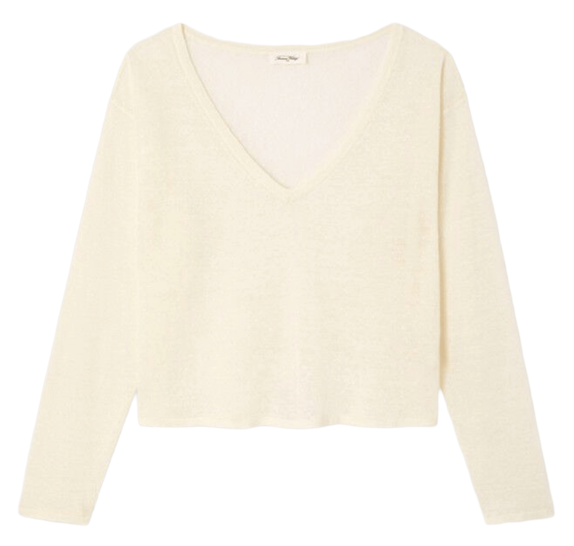 Cropped trui van linnen  AMERICAN VINTAGE Beige
