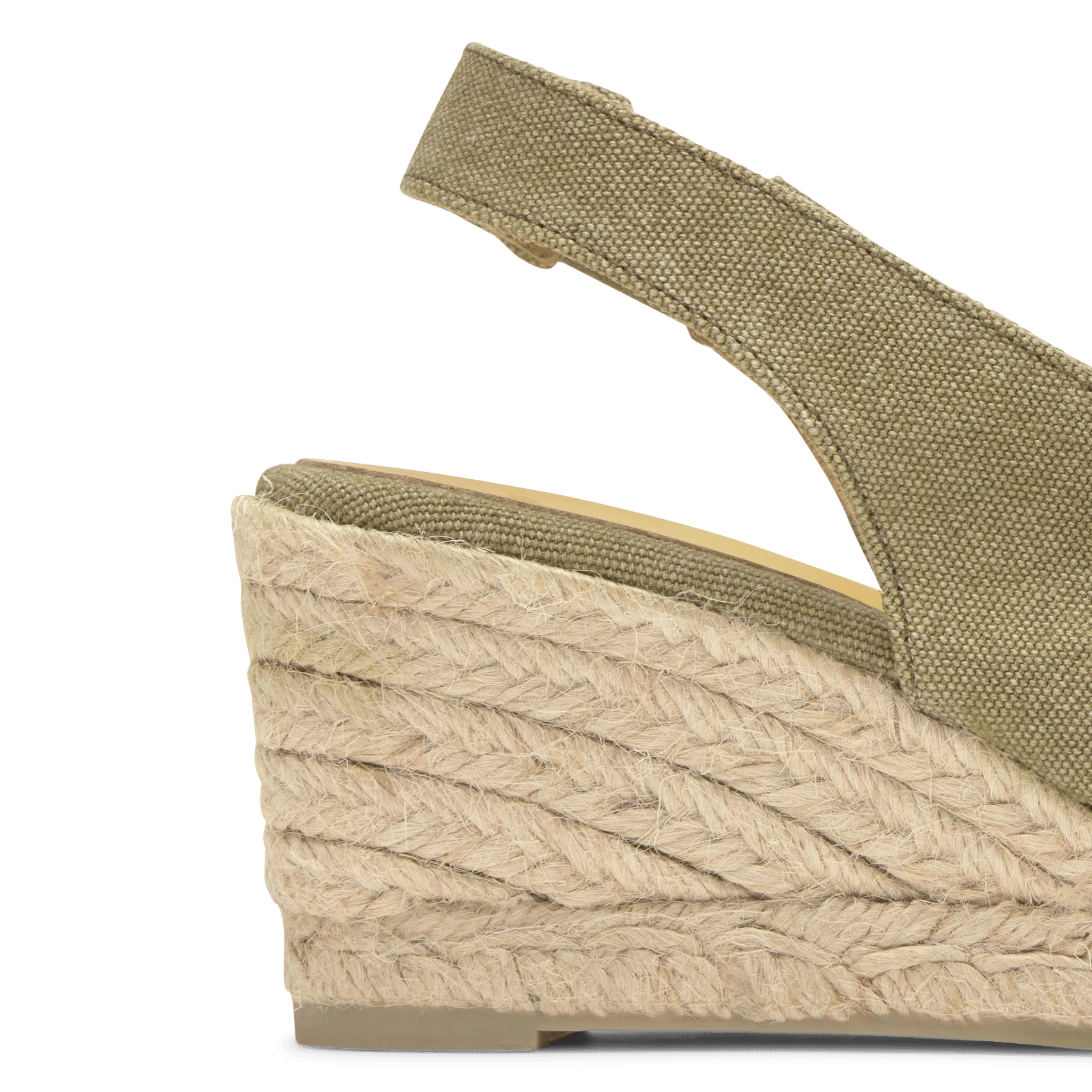 Espadrilles with organic cotton heel CASTANER Khaki