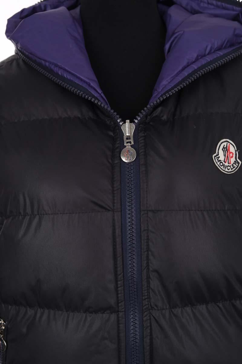 Lightweight quilted padded jacket with high neck MONCLER - Seconde Main Black