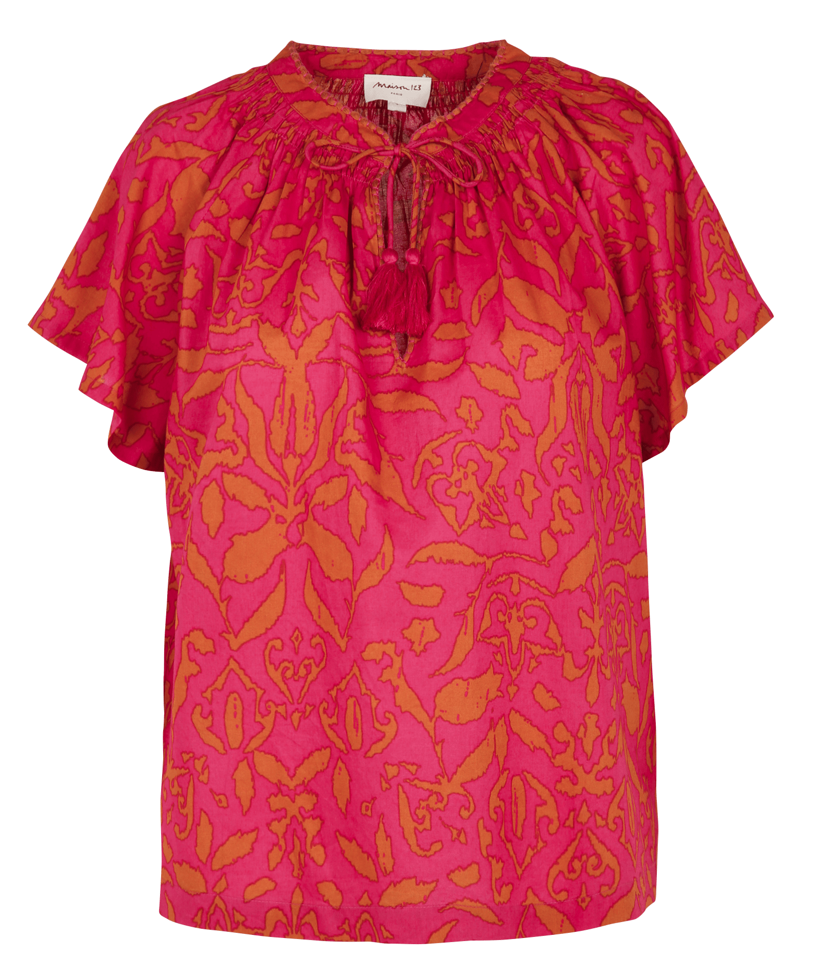 Short-sleeve printed T-shirt MAISON 123 Pink