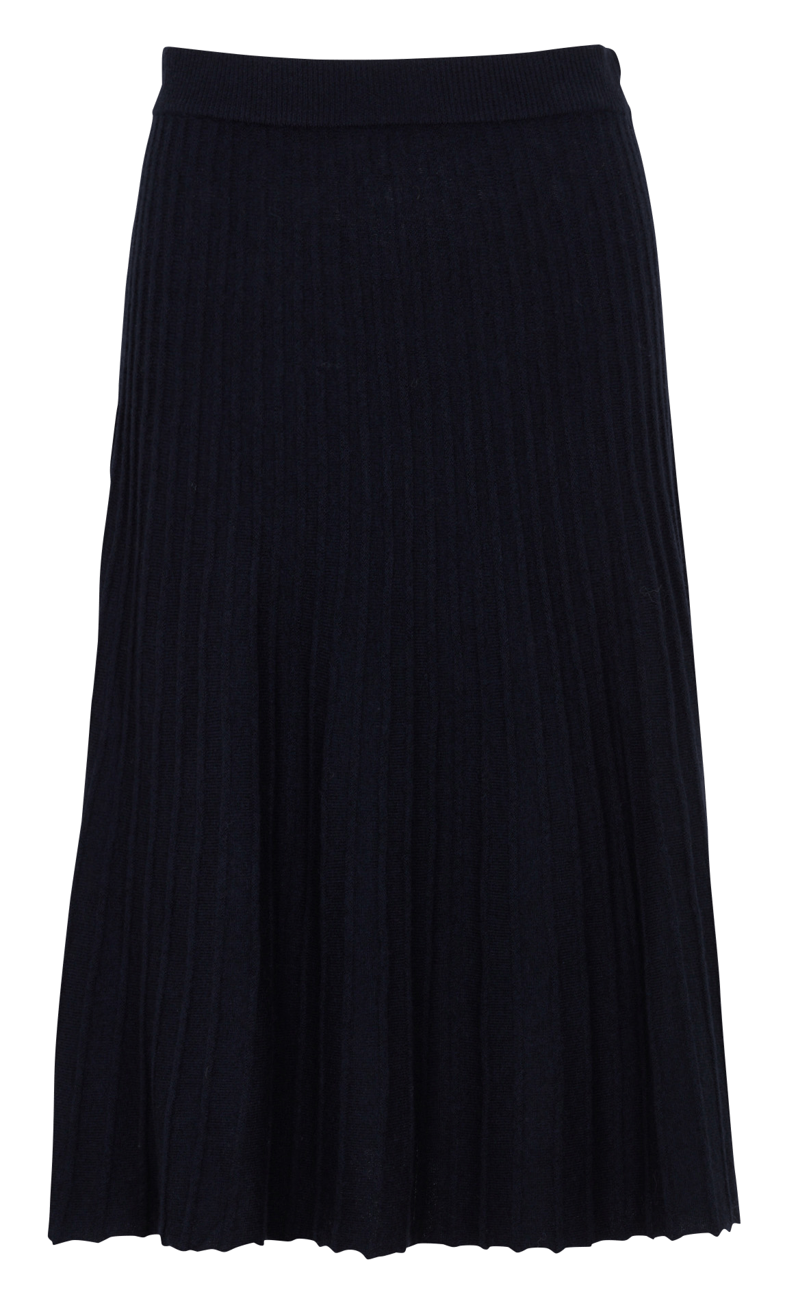 Falda midi acampanada de lana MAISON 123 Azul