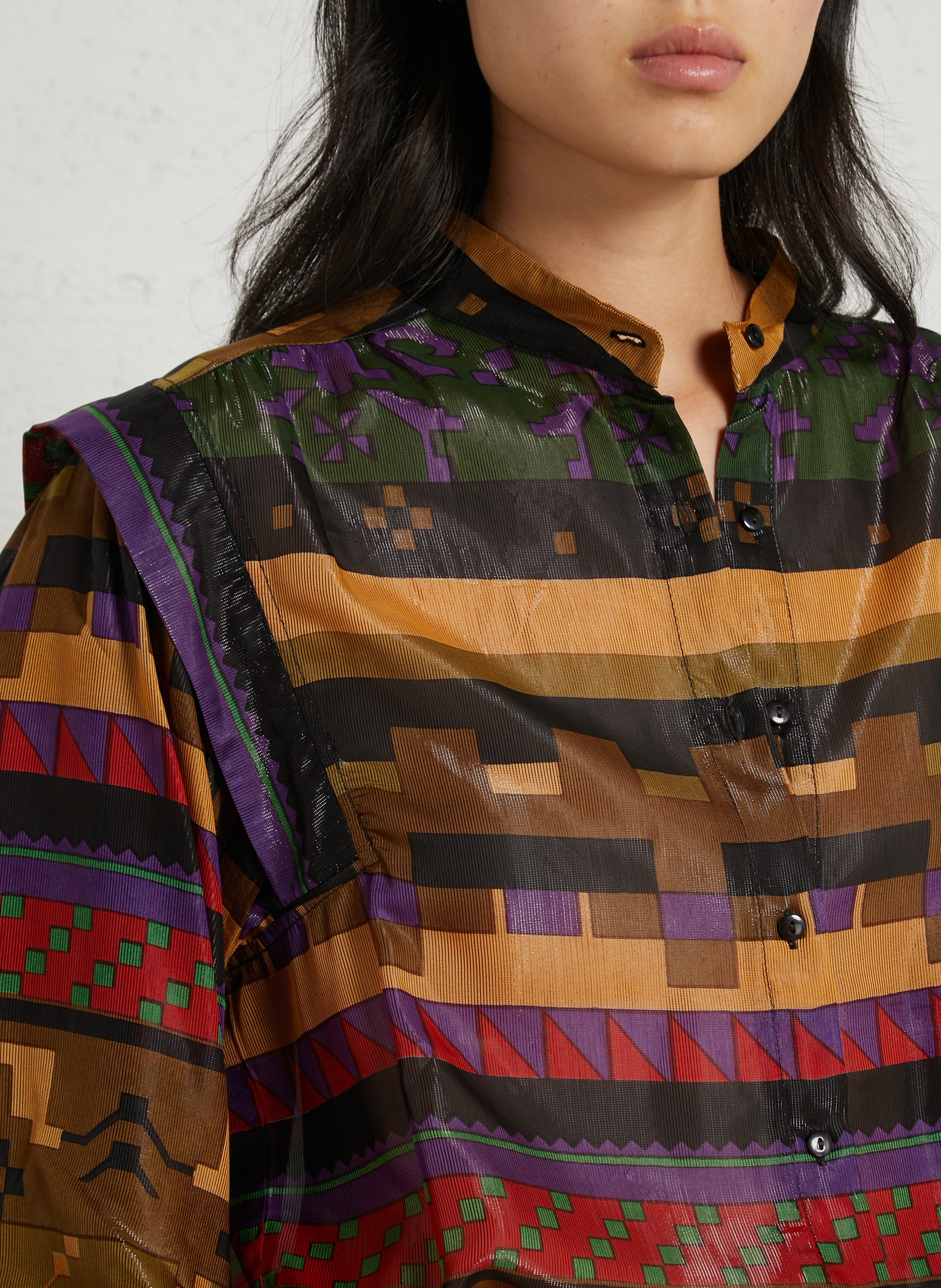 Weite Bluse mit Print MES DEMOISELLES Mehrfarbig
