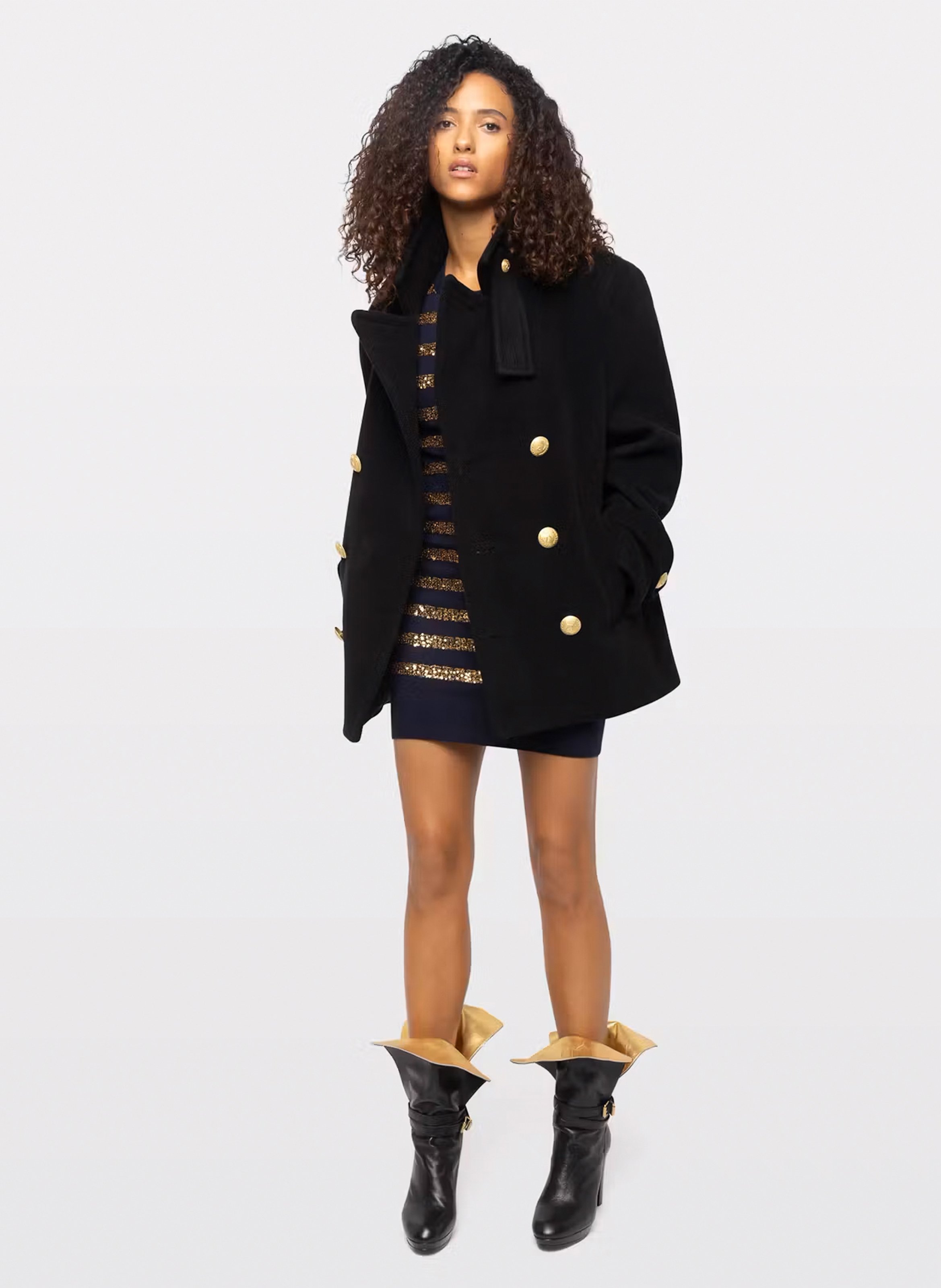Rechte jas met knoopsluiting ZADIG&VOLTAIRE Zwart