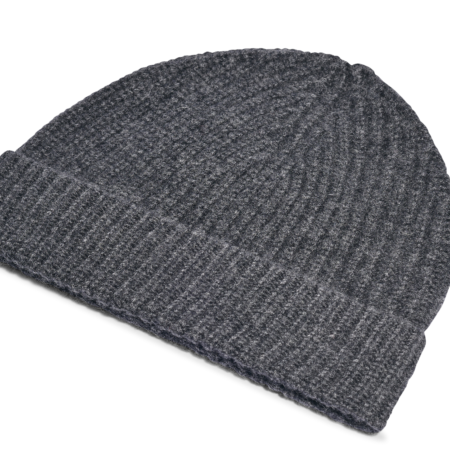 Bonnet à revers côtelé en cachemire GERARD DAREL Gris