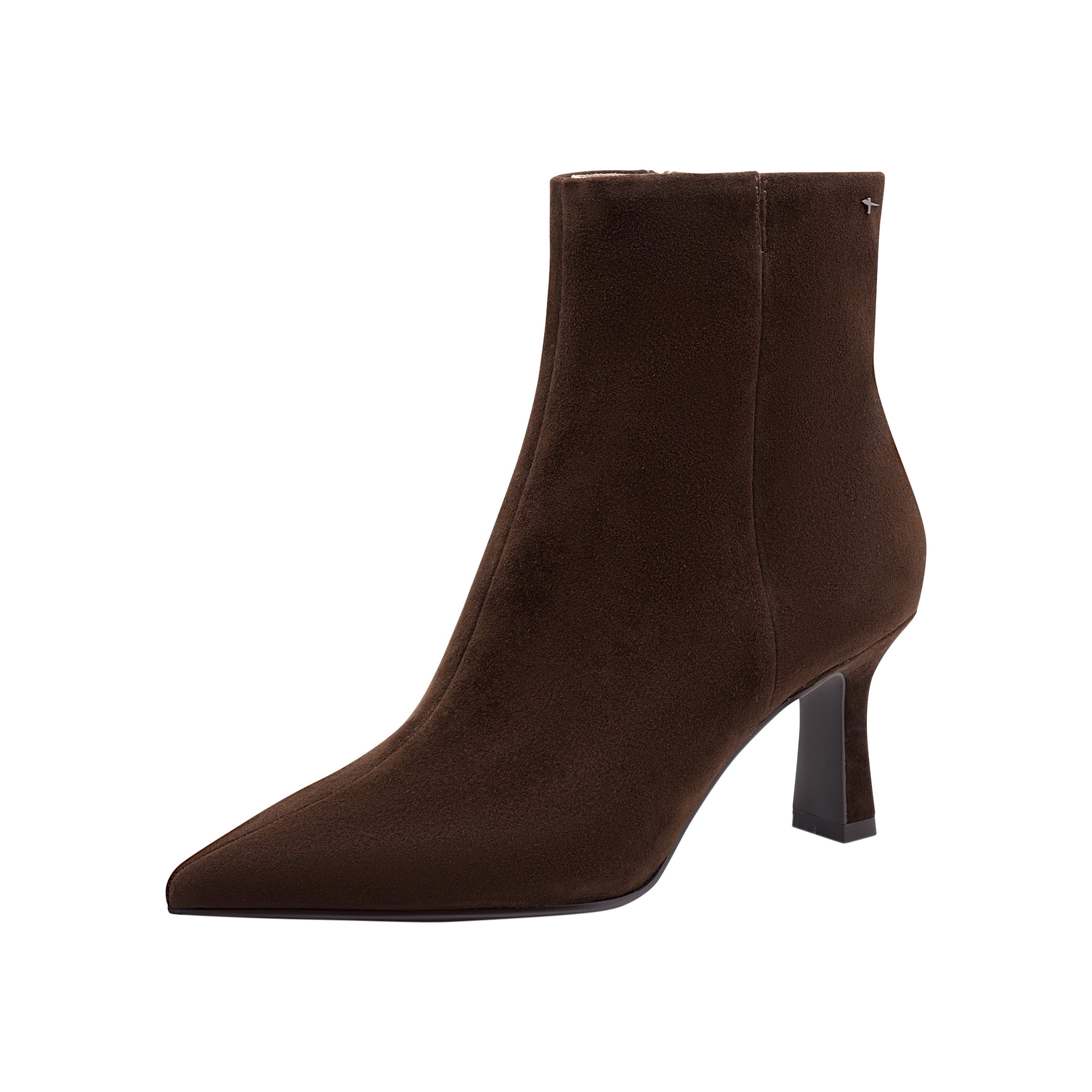 Leather heeled ankle boot TAMARIS Brown