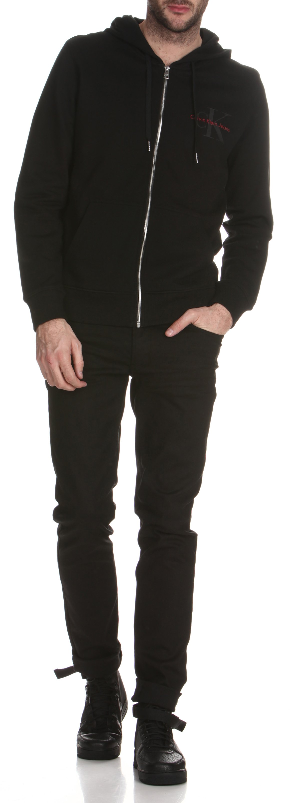 Slim-Fit-Jeans Schwarz