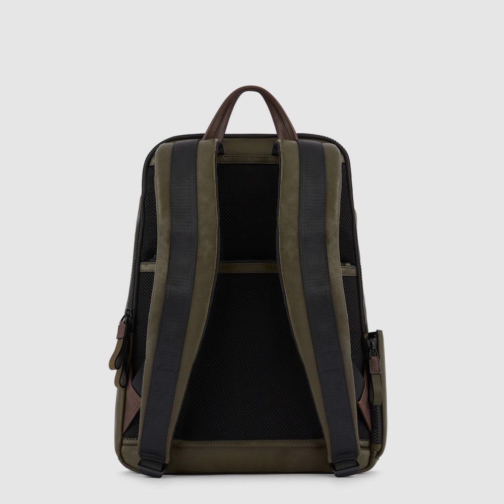 Leather backpack PIQUADRO Green