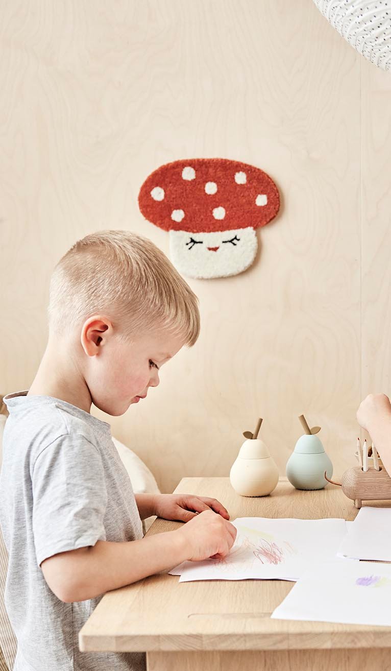 Wool wall tapestry OYOY LIVING DESIGN Red