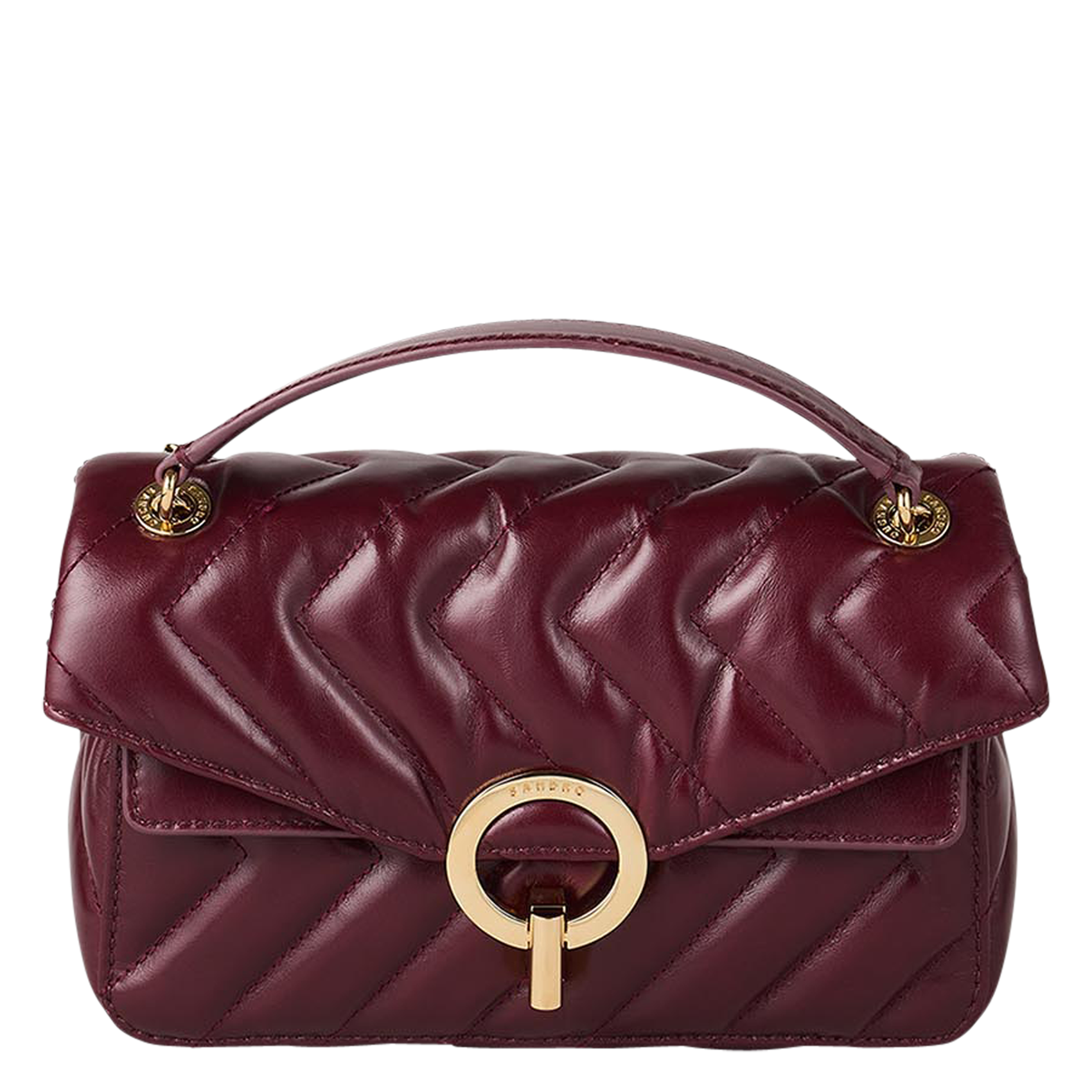 Gewatteerd leren tasje SANDRO