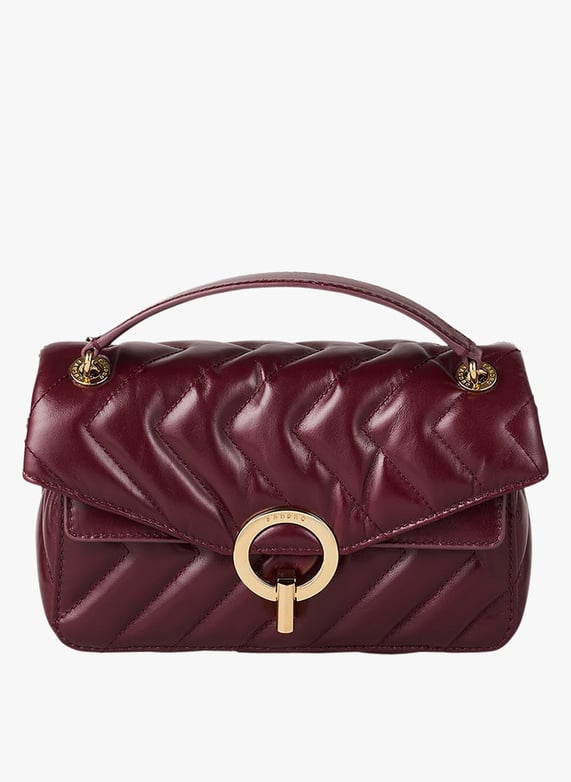 Small quilted leather bag Red Sandro Women Place des Tendances