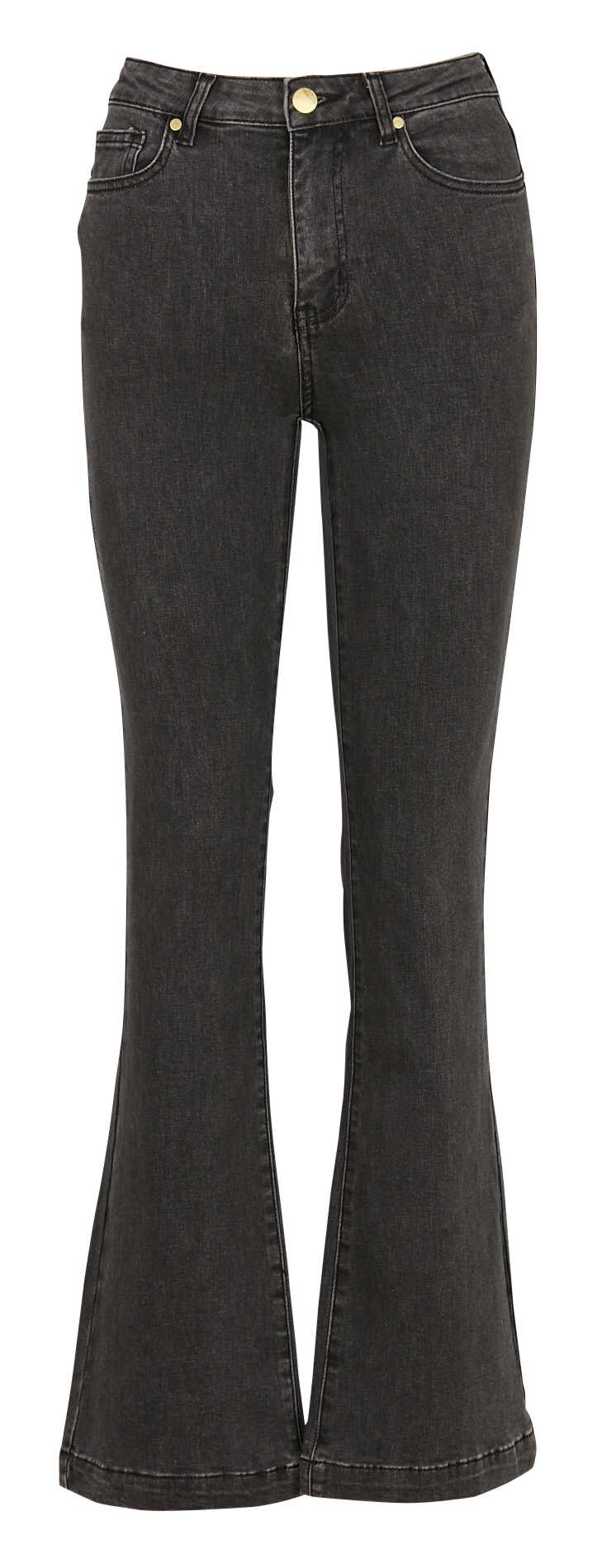 Jean flare en coton mélangé LA PETITE ETOILE Gris