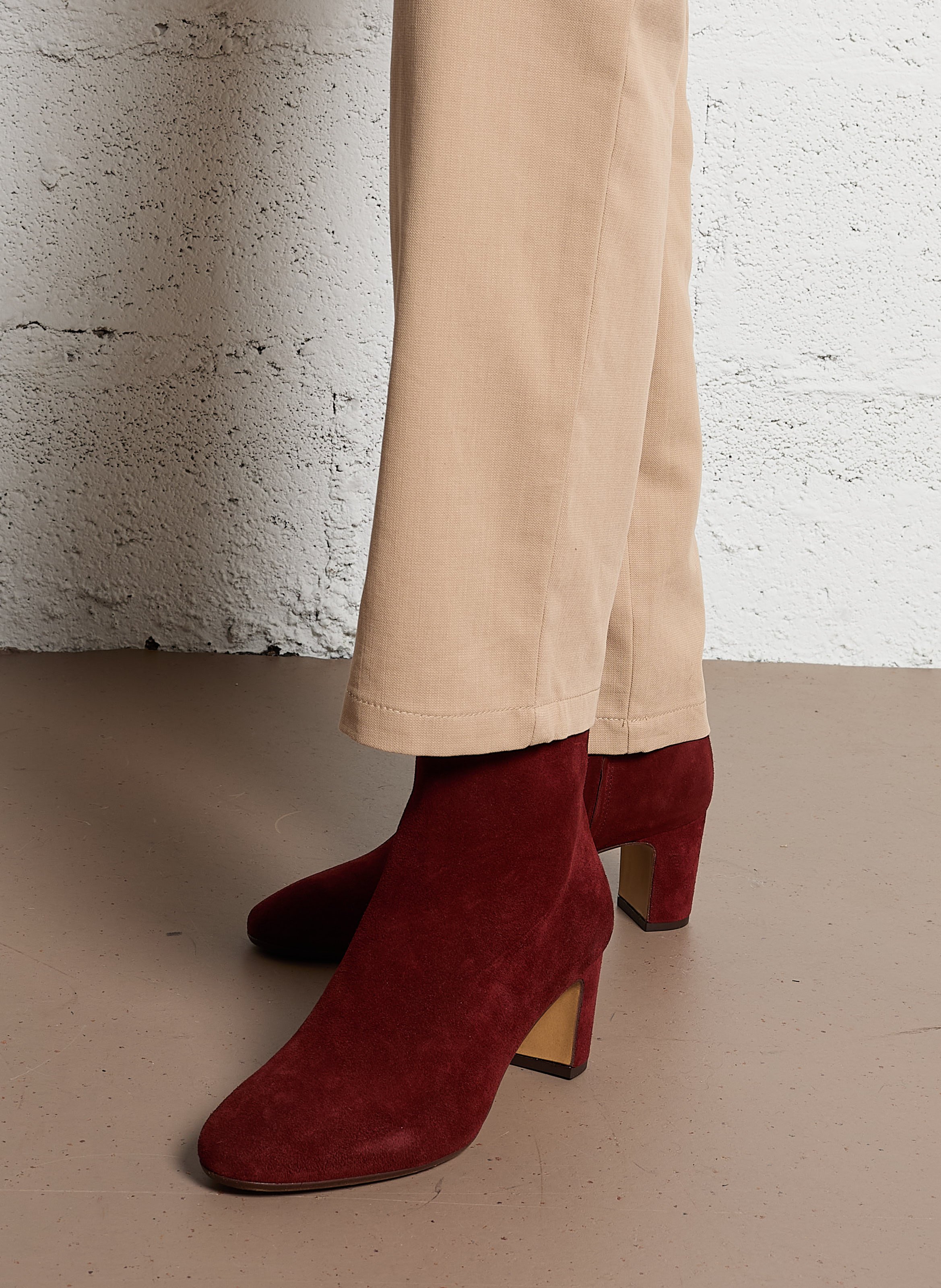 Bianca leather ankle boots RIVECOUR Brown