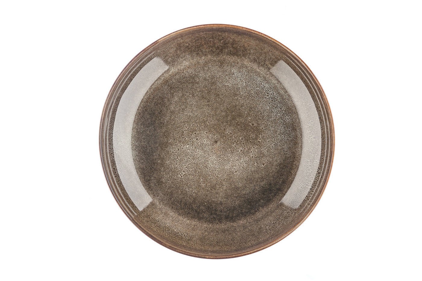 Stoneware fruit basket BJORN Brown