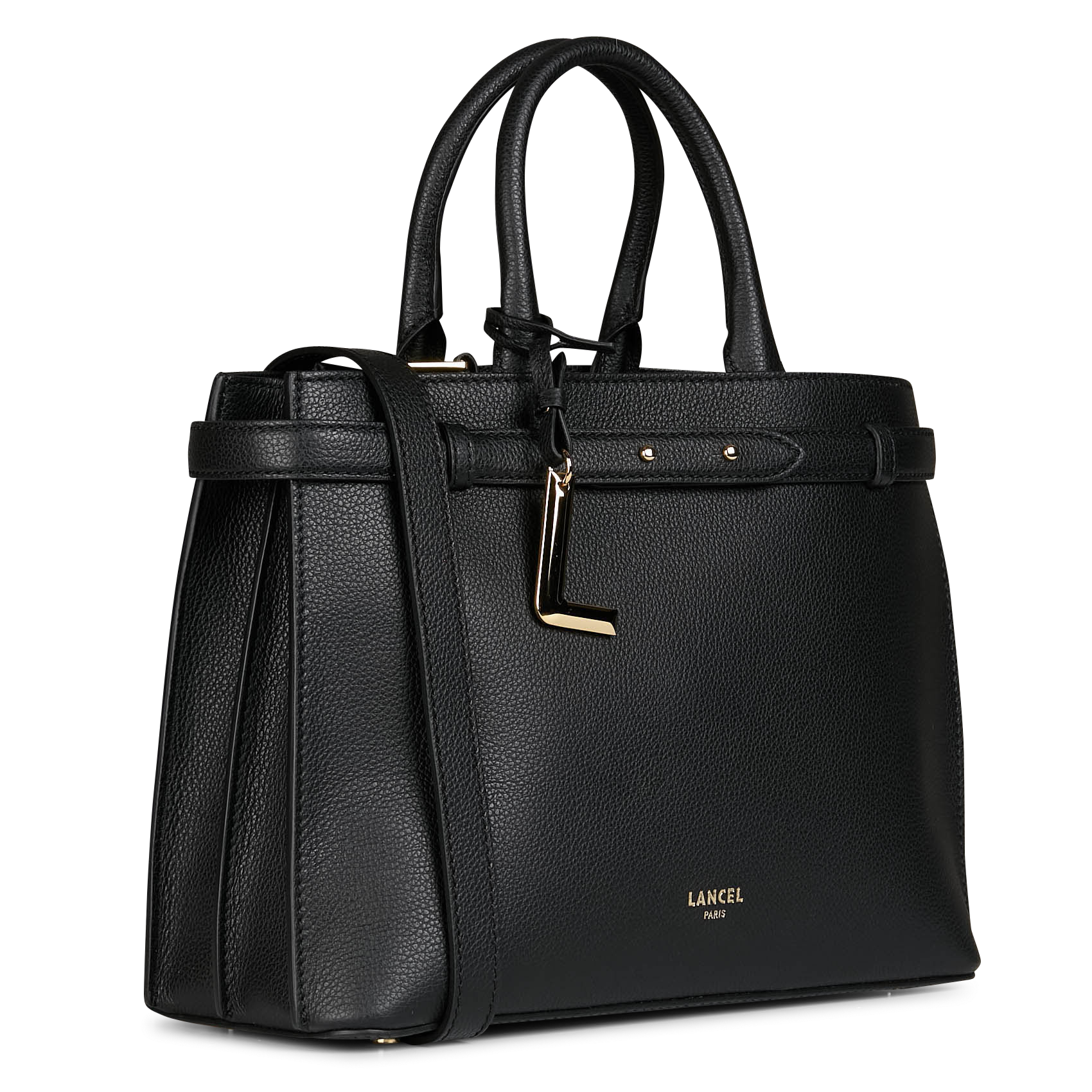 Sac bandoulière en cuir LANCEL Noir